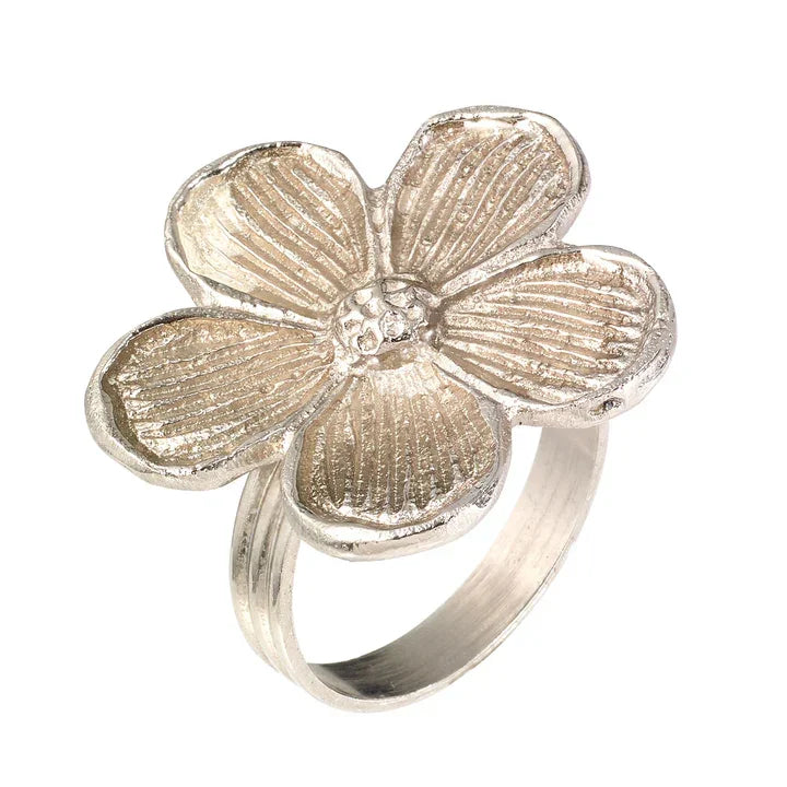 Bodrum Daisy Napkin Ring Silver - Marcel’s Culinary Experience