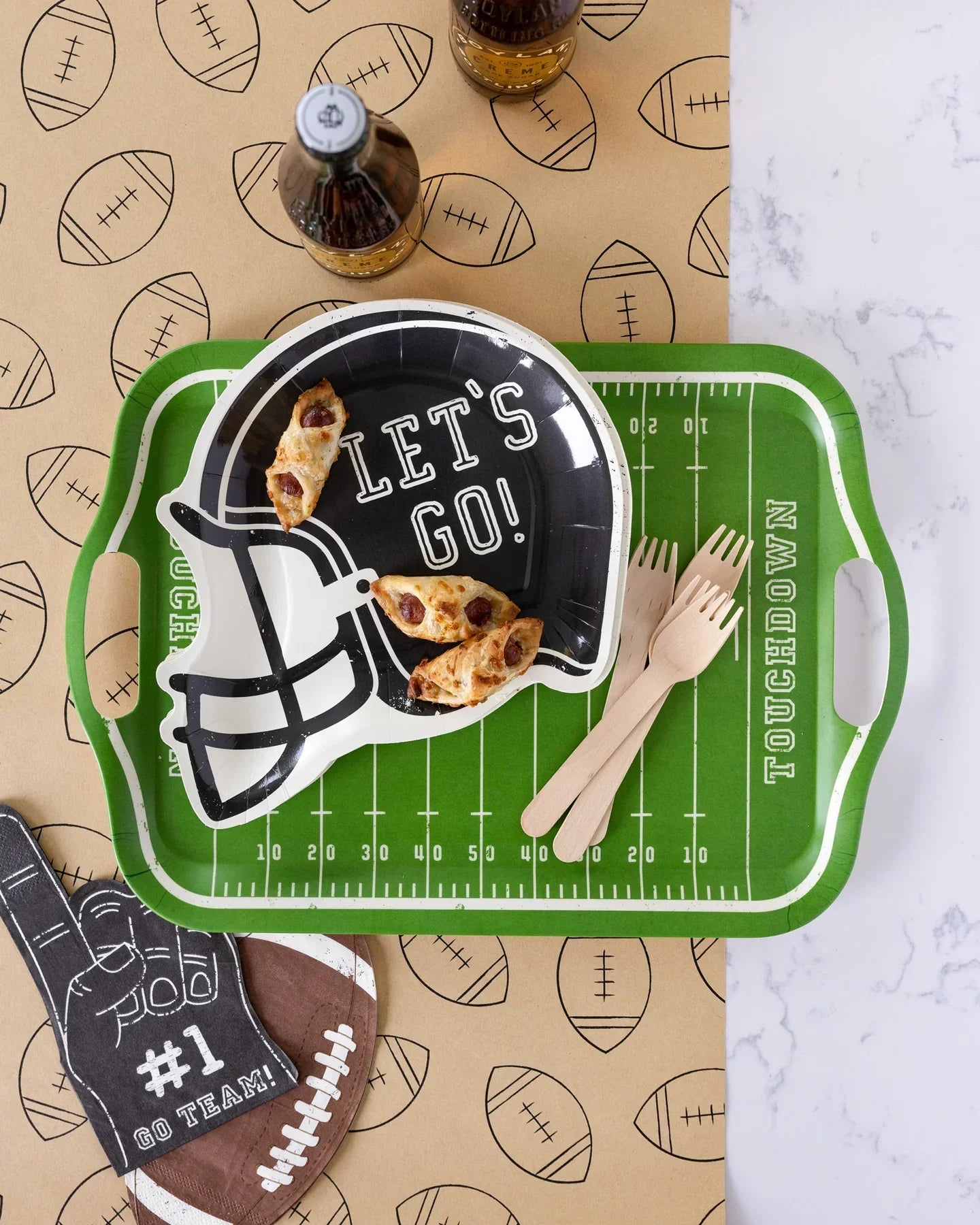 Football Field Bamboo Reusable Tray - Marcel’s Culinary Experience