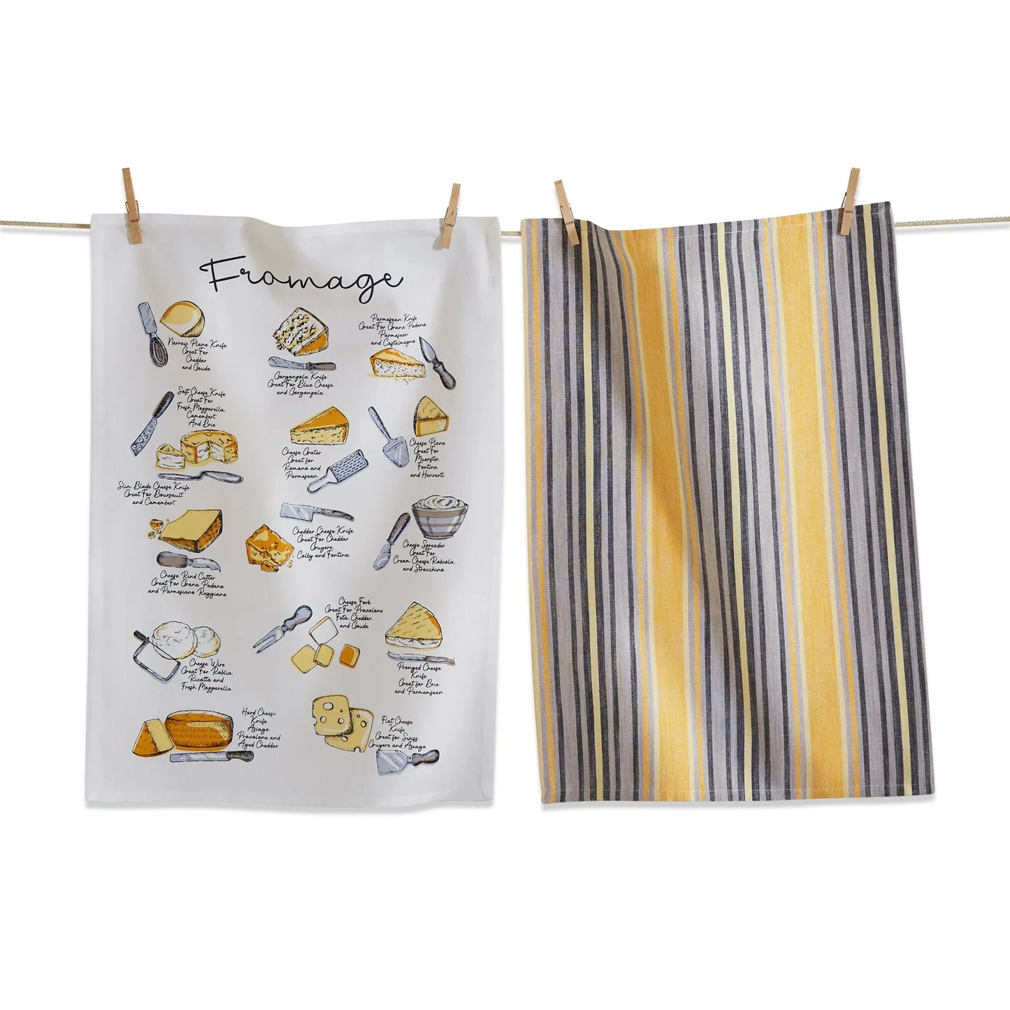 Fromage Dishtowel Set Of 2 - Marcel’s Culinary Experience
