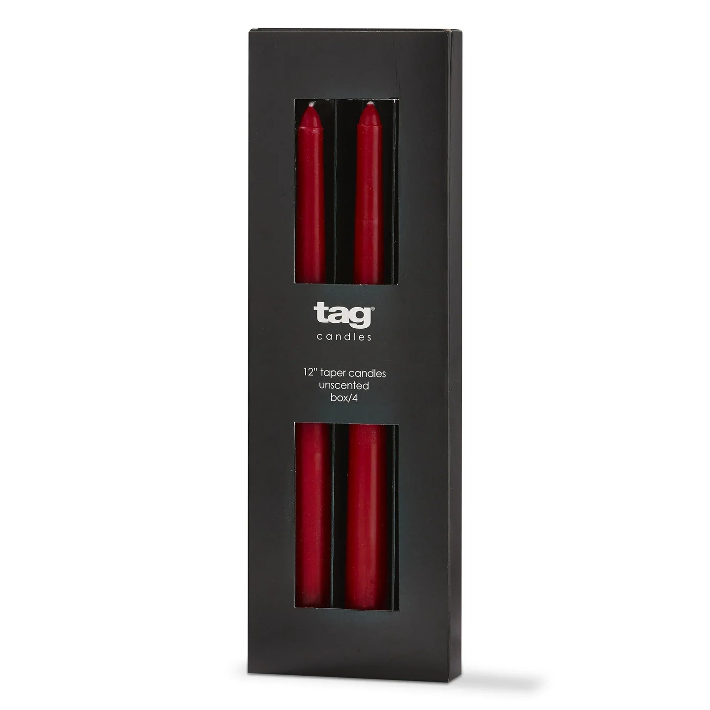Color Studio 12" Taper Candle Set of 4 - Red - Marcel’s Culinary Experience