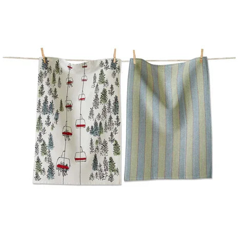 Ski Lift Dishtowel set of 2 - Marcel’s Culinary Experience
