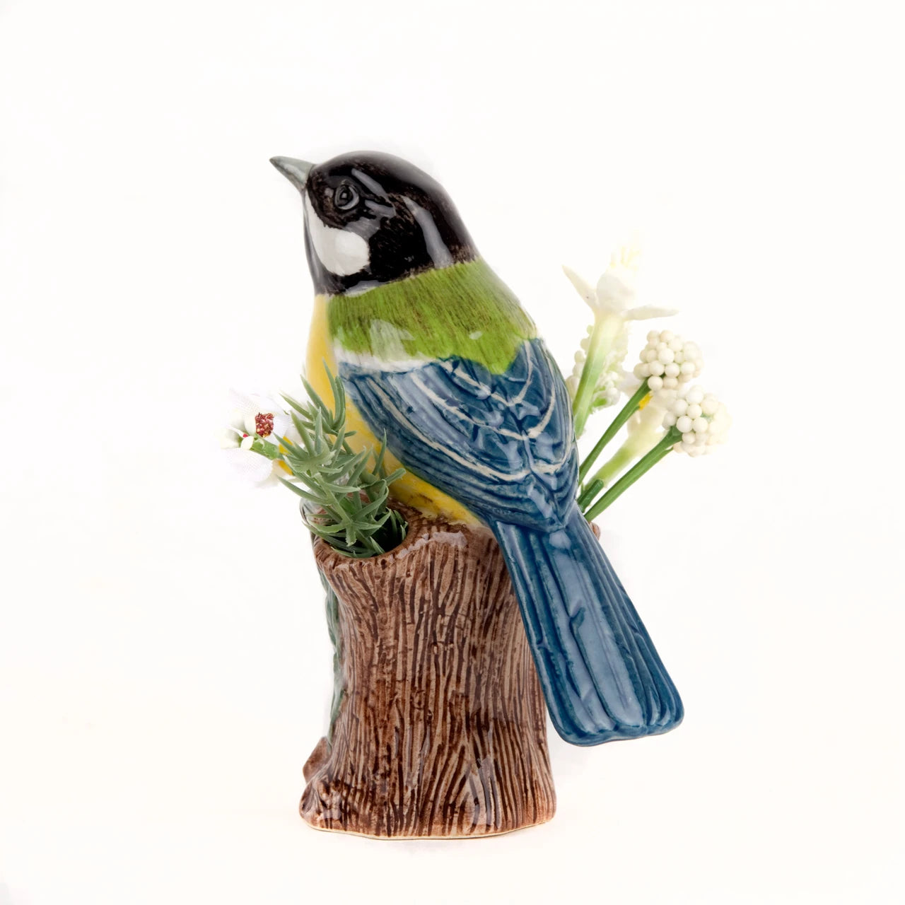 Quail Ceramics Great Tit Bud Vase