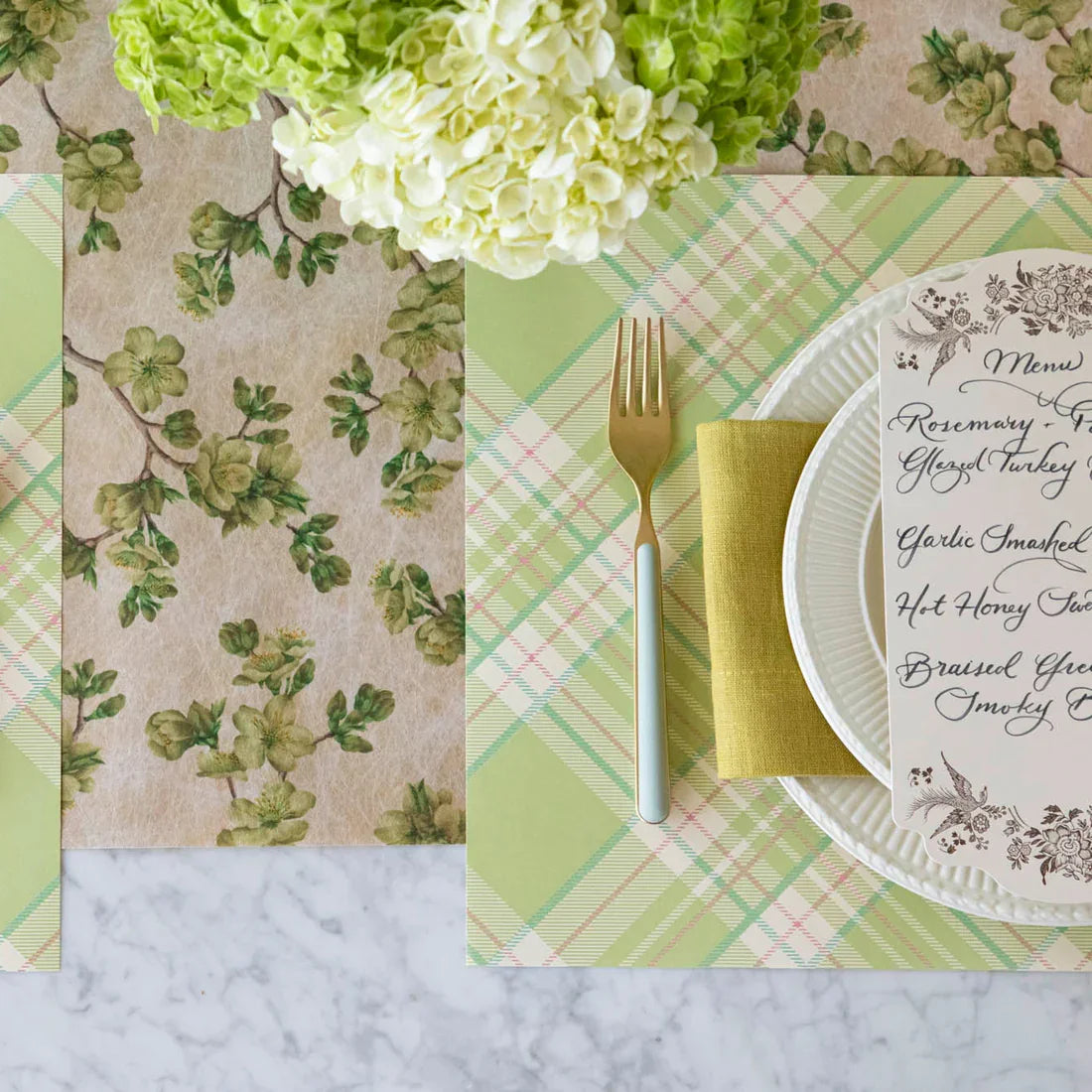 Hester & Cook Green Cherry Blossom Runner - 30' x 18'