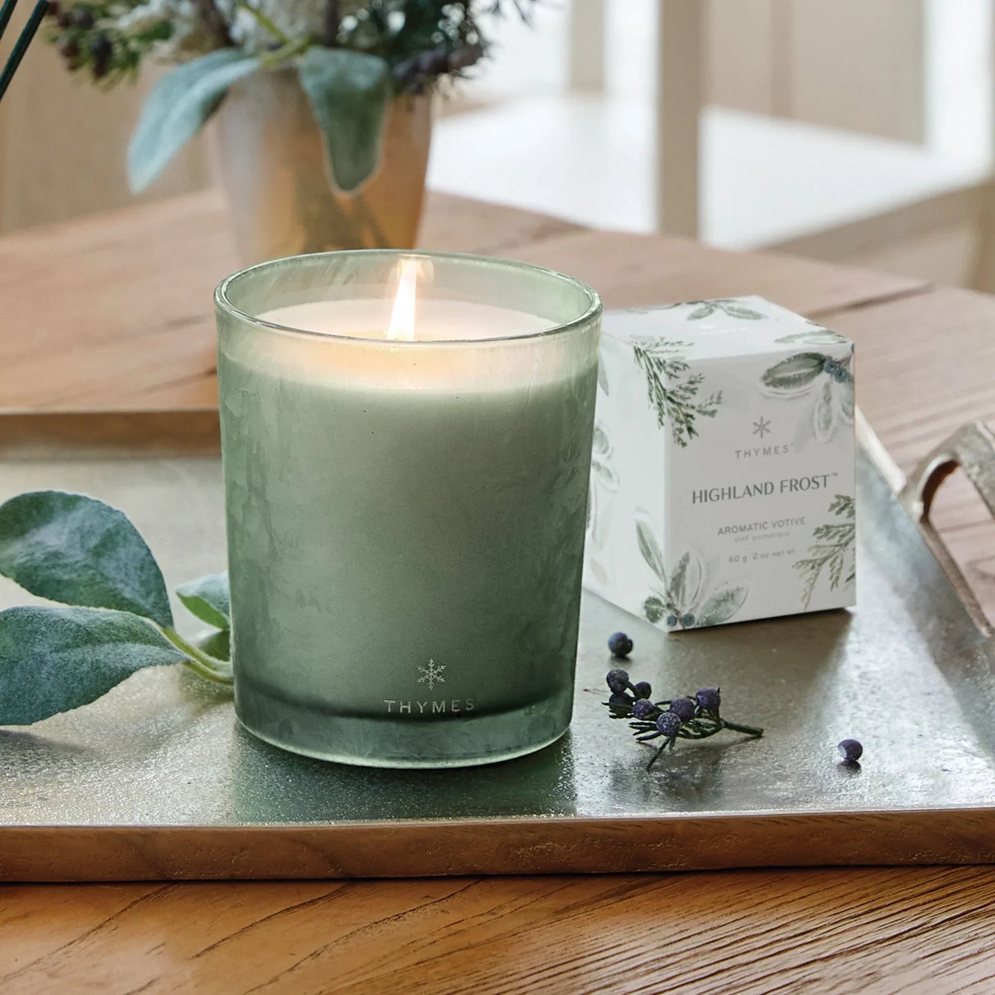 Thymes Highland Frost Large Candle 13oz - Marcel’s Culinary Experience