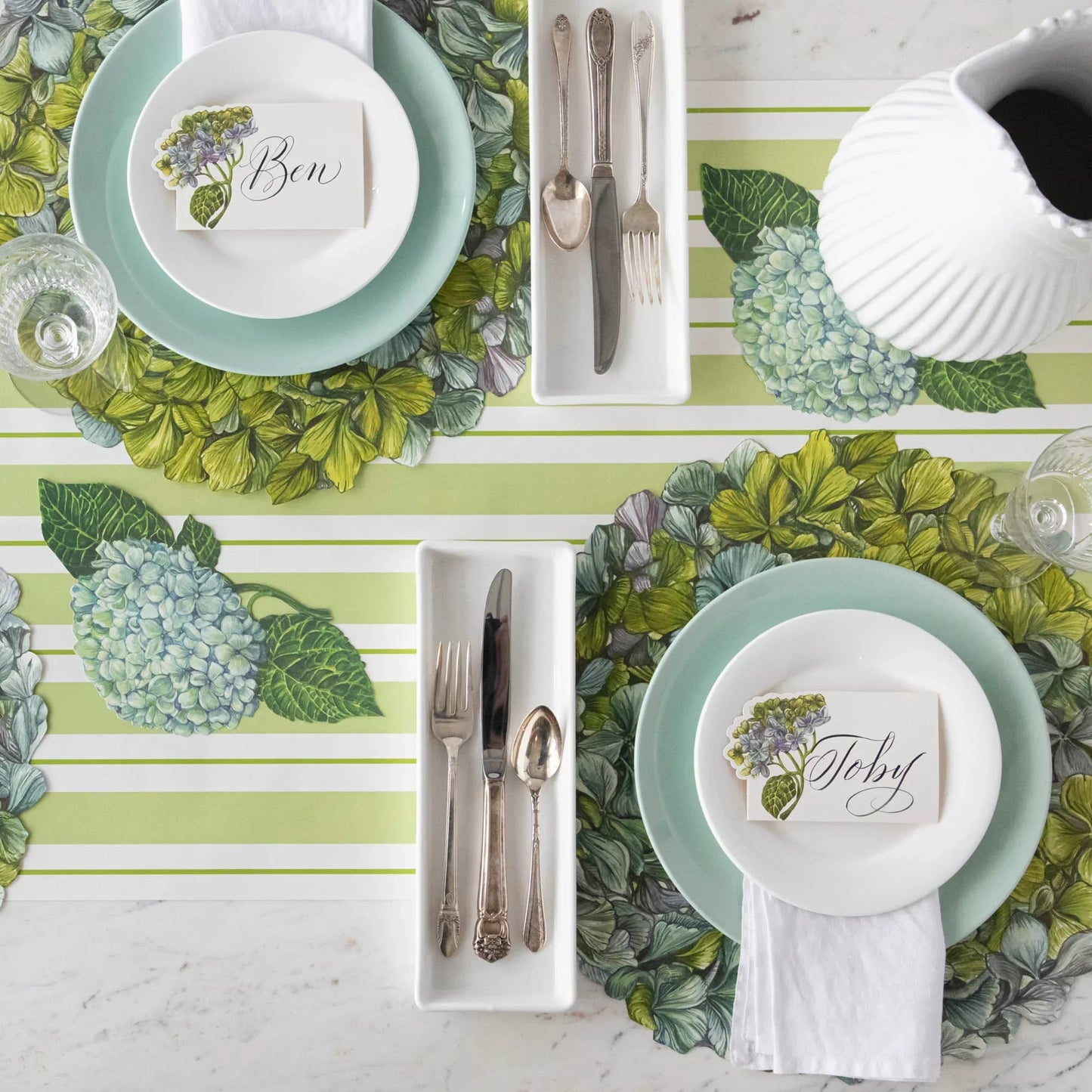 Hester & Cook Die-cut Hydrangea Placemat - Marcel’s Culinary Experience