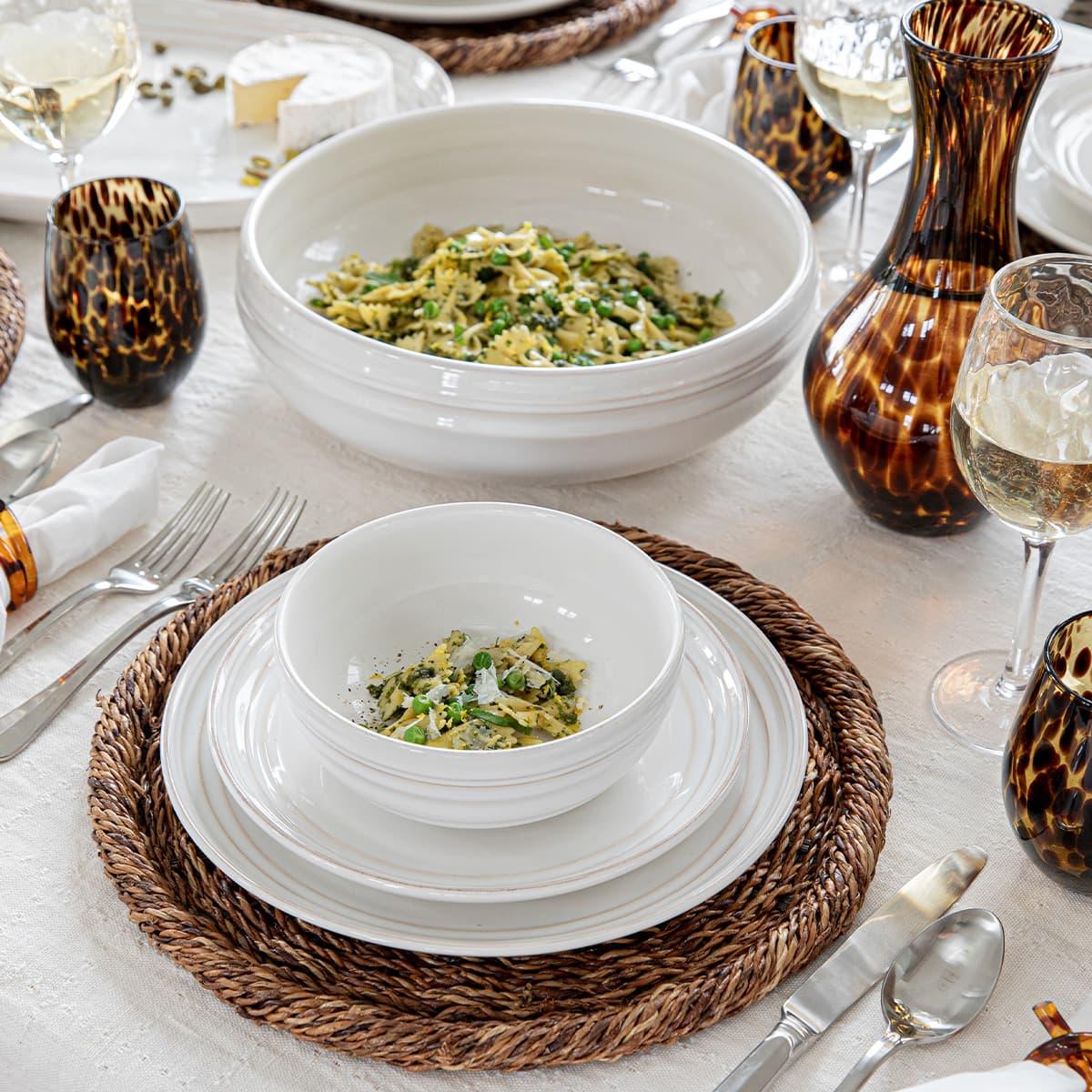 Juliska Bilbao Dessert/Salad Plate - Whitewash