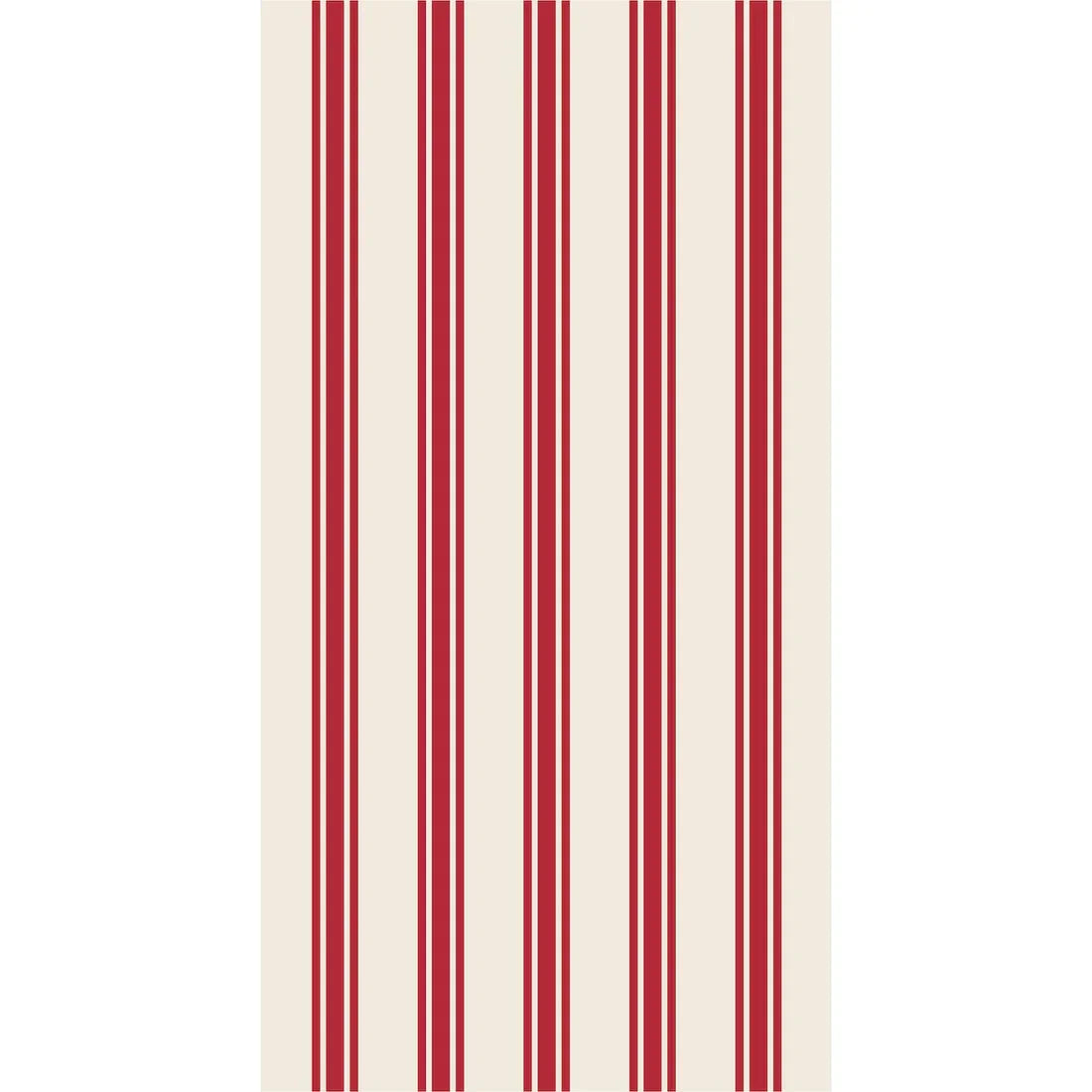 Hester & Cook Red Linen Stripe Guest Napkins
