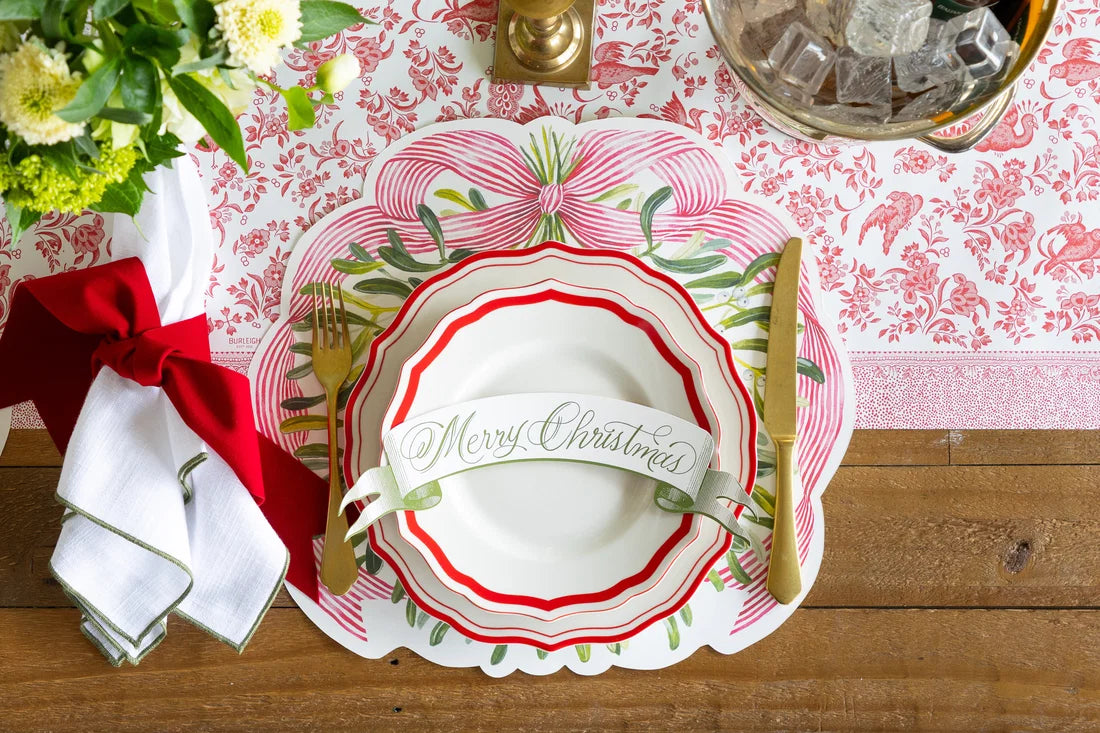Die-cut Mistletoe Placemat
