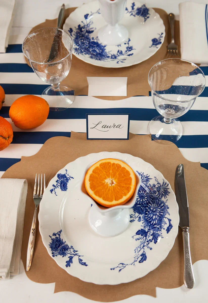 Hester & Cook Navy Classic Stripe Runner - Marcel’s Culinary Experience