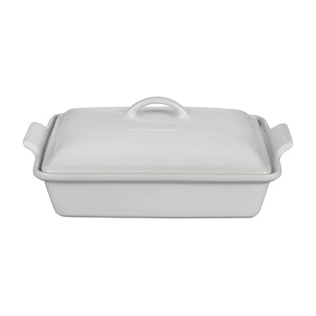 Le Creuset Heritage Rectangular Casserole 4 qt - White - Marcel’s Culinary Experience