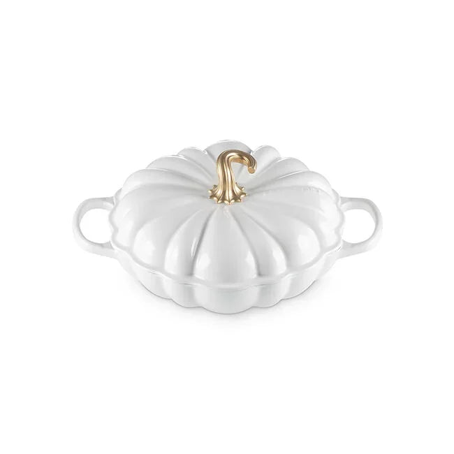 Le Creuset Pumpkin Braiser 2.75 qt - White | Enameled Cast Iron
