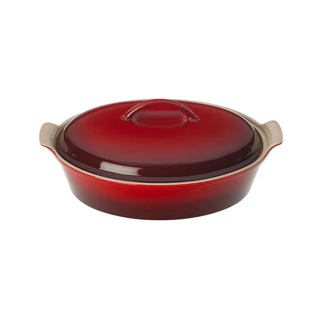 Le Creuset Heritage Oval Casserole Cerise 4 qt - Marcel’s Culinary Experience
