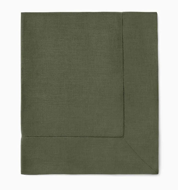 Sferra Linen Festival Rectangle Tablecloth 66x106" Sage - Marcel’s Culinary Experience