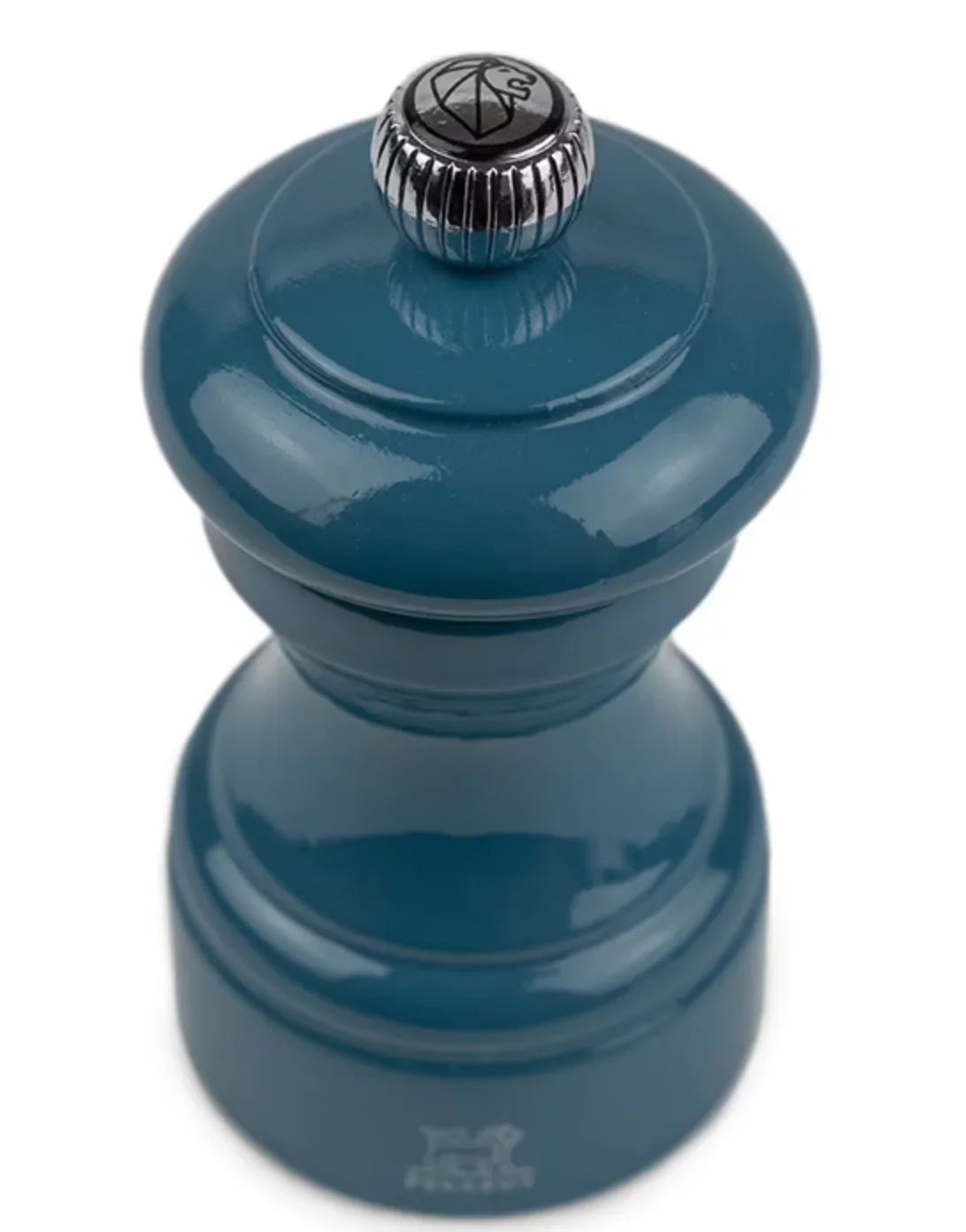Peugeot Bistro Pepper Mill Pacific Blue Gloss Painted Wood - 4″ - Marcel’s Culinary Experience