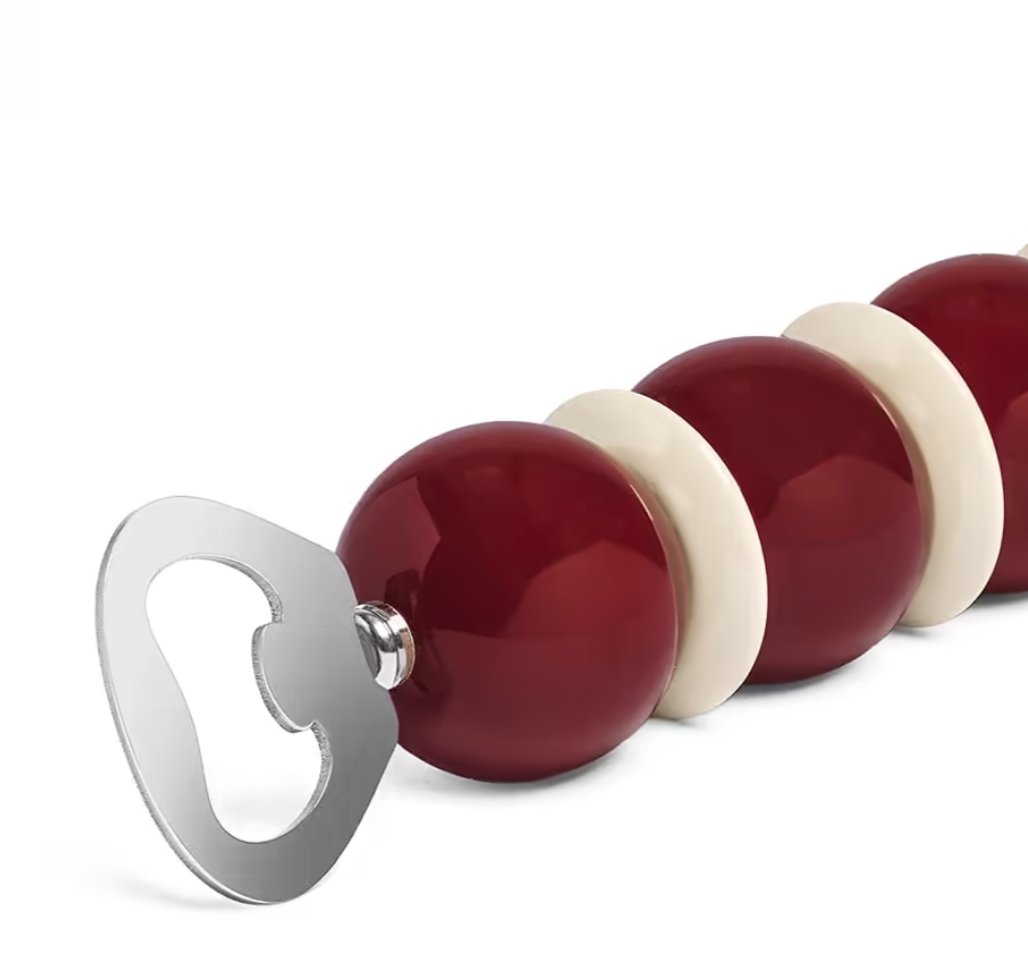 Cherry and Cappuccino Bobbin Bottle Opener