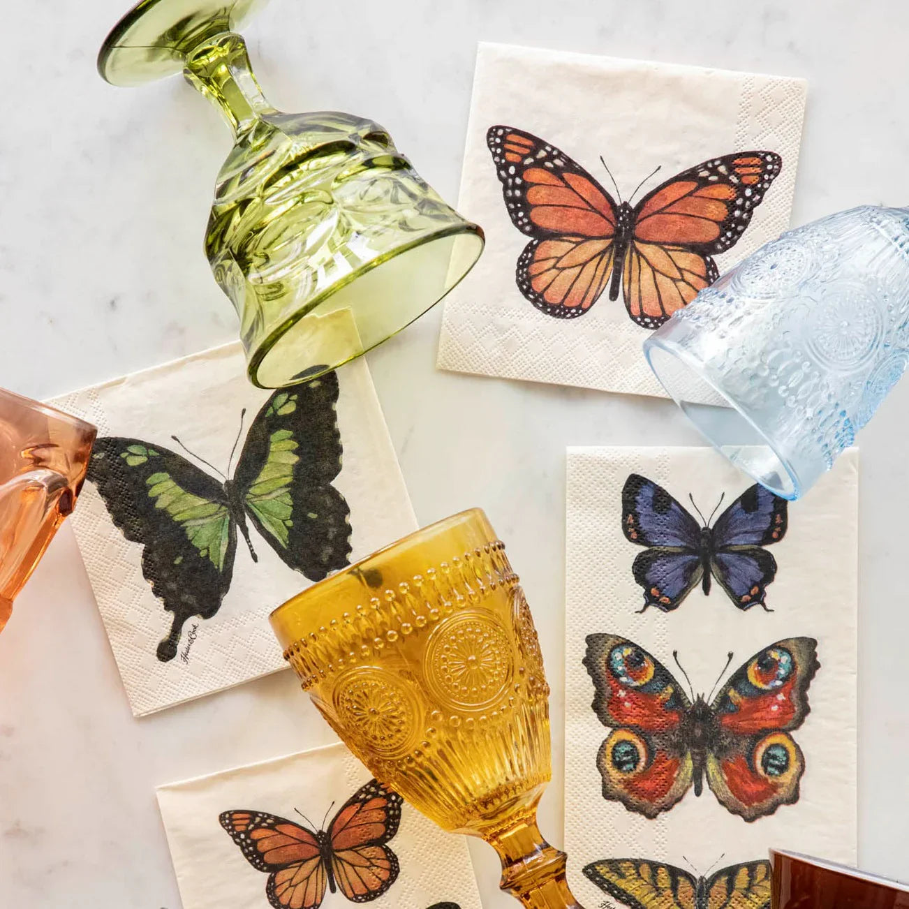 Hester & Cook Butterfly Guest Napkins - Marcel’s Culinary Experience