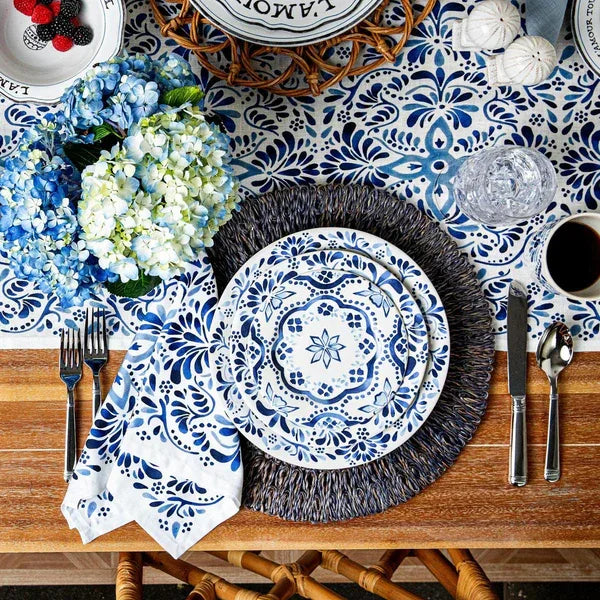 Juliska Iberian 18" x 90" Table Runner - Indigo - Marcel’s Culinary Experience