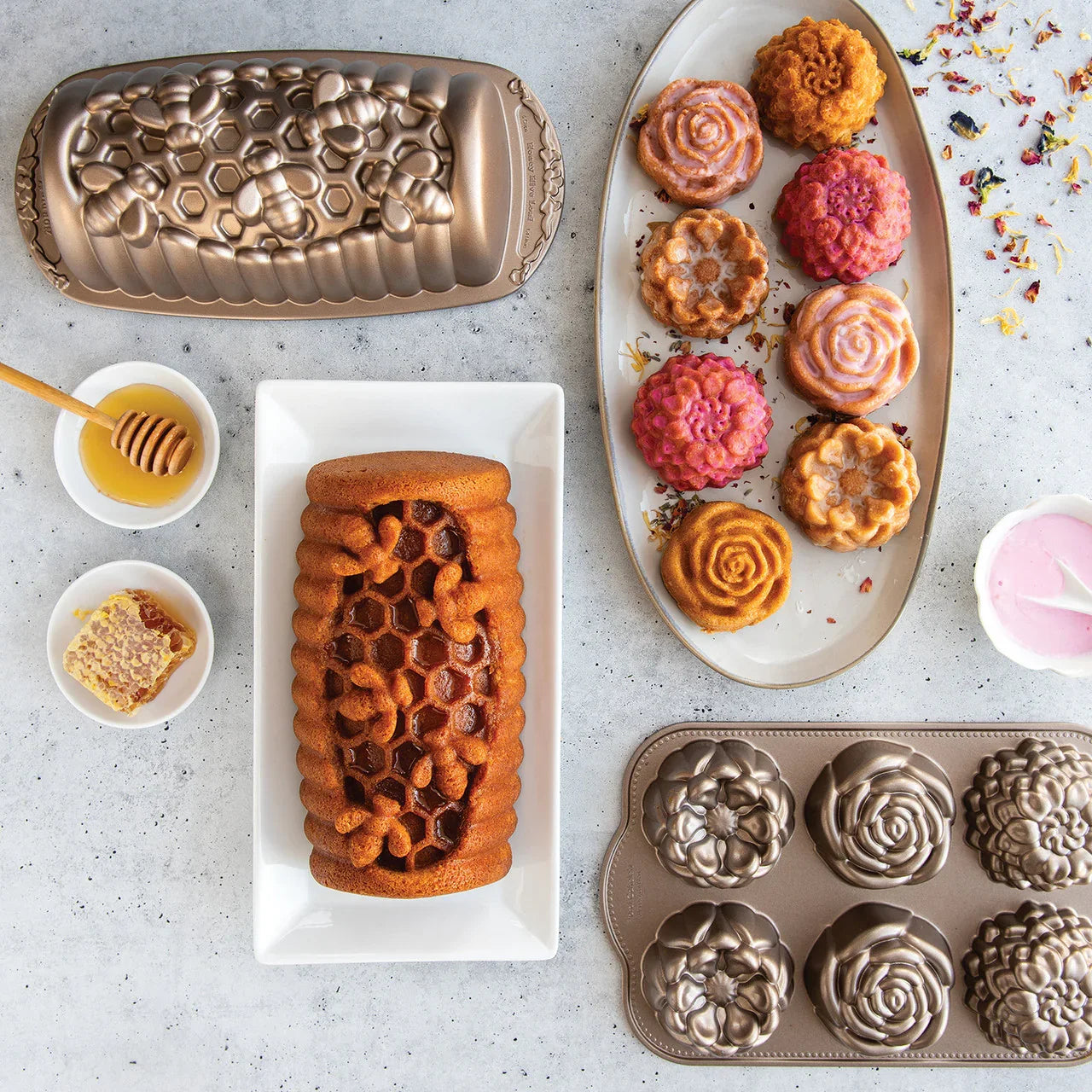 Nordic Ware Floral Cakelet Pan - Marcel’s Culinary Experience