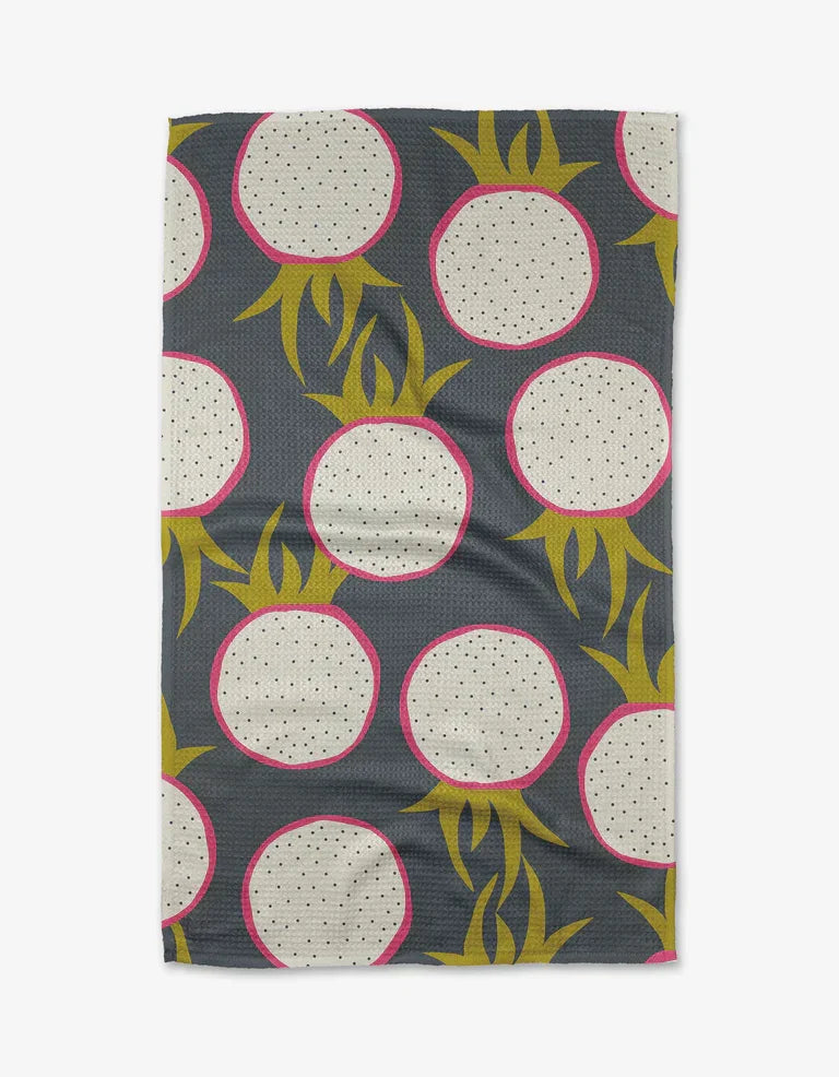 Geometry Dragon Fruit Frolic Kitchen Tea Towel - Marcel’s Culinary Experience