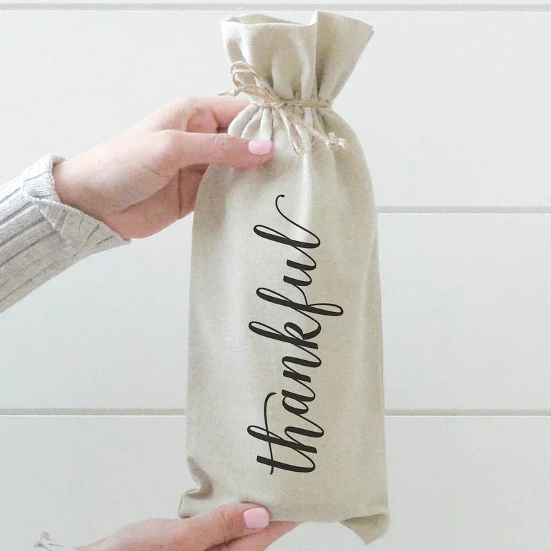 Porter Lane Home Thankful Wine Bag - Marcel’s Culinary Experience