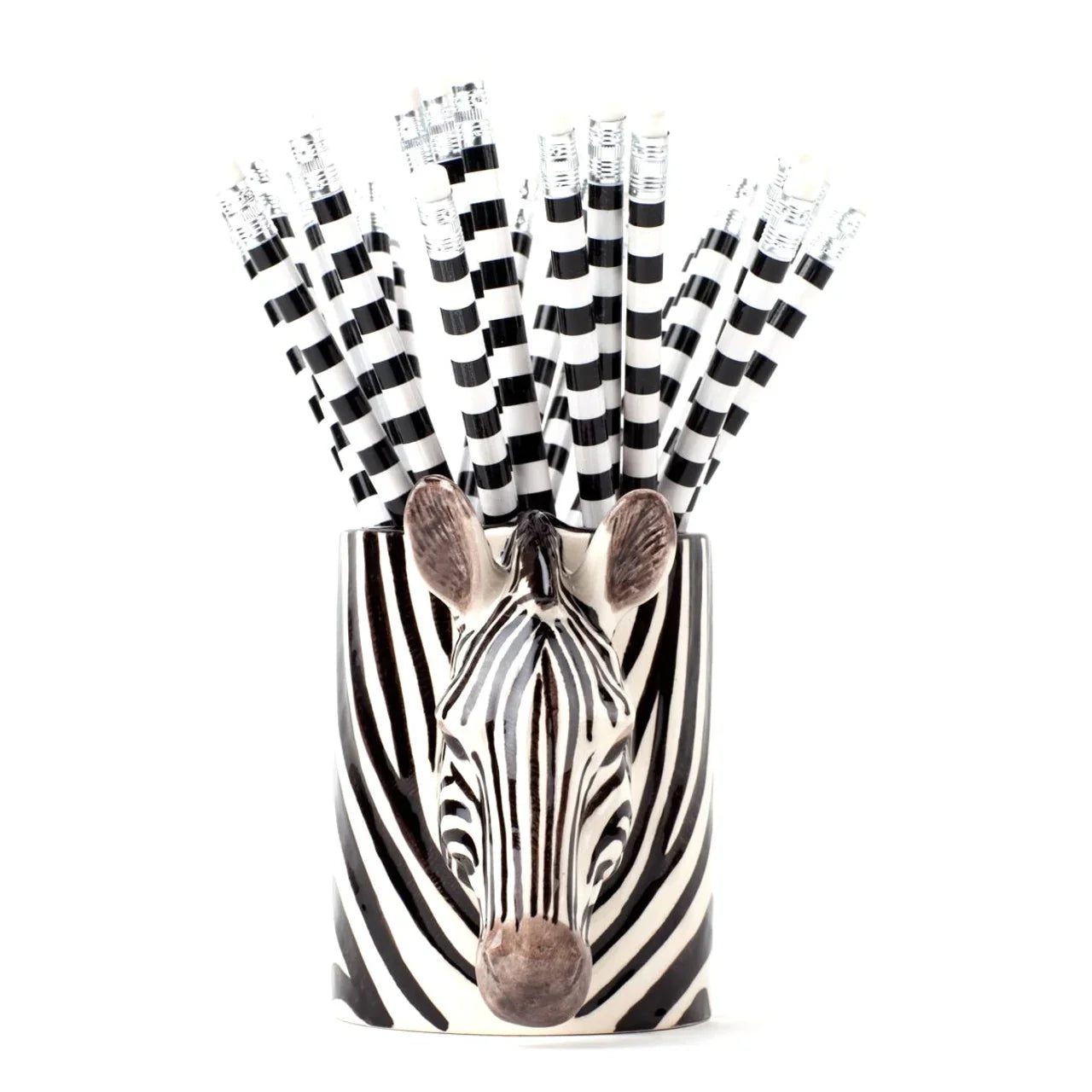 Quail Ceramics Zebra Pencil Pot - Marcel’s Culinary Experience