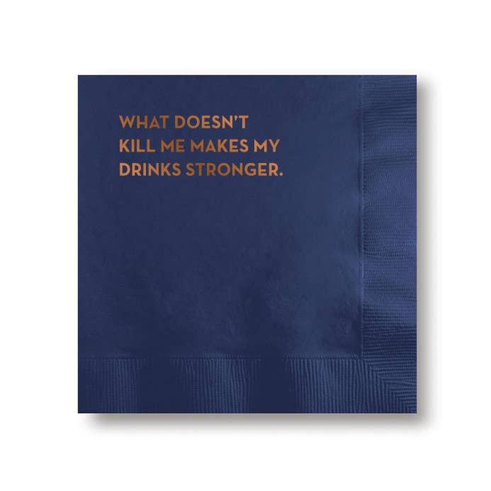 What Doesn't Kill Me Cocktail Napkins by Sapling Press