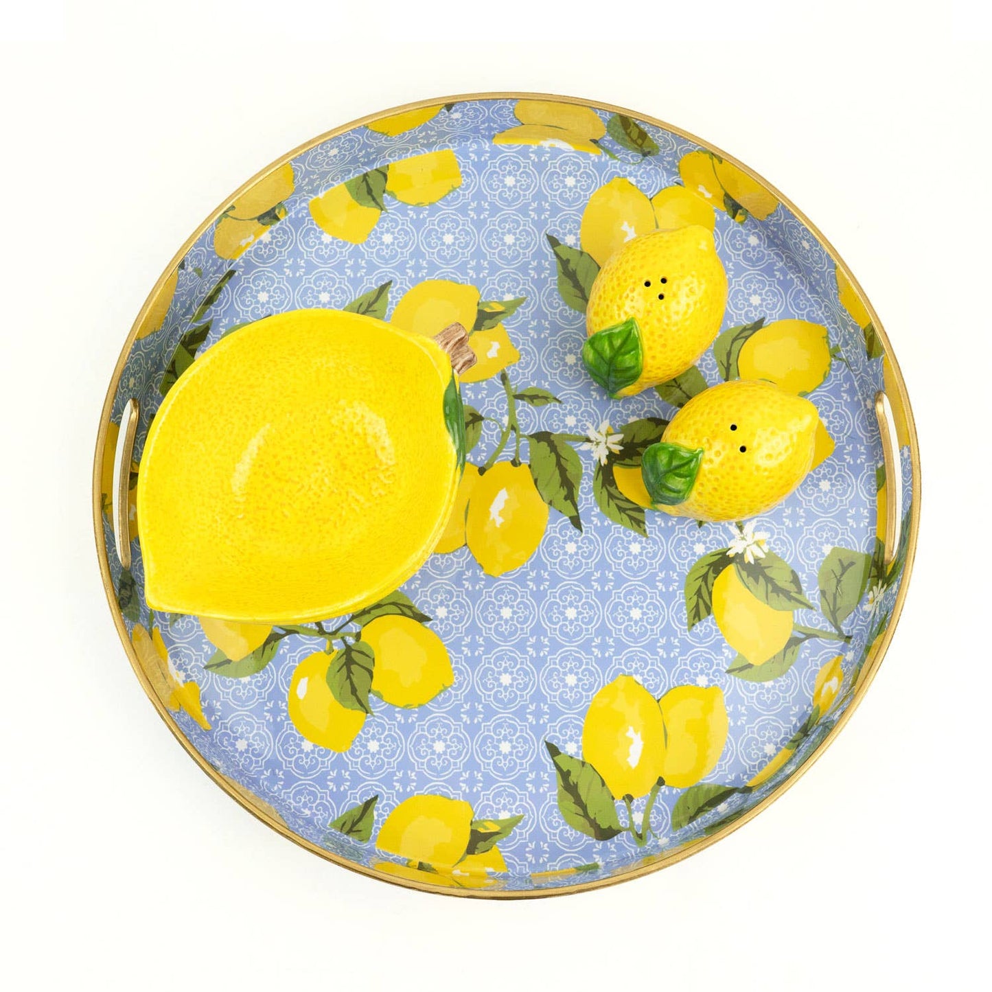 Lemon Round Tray