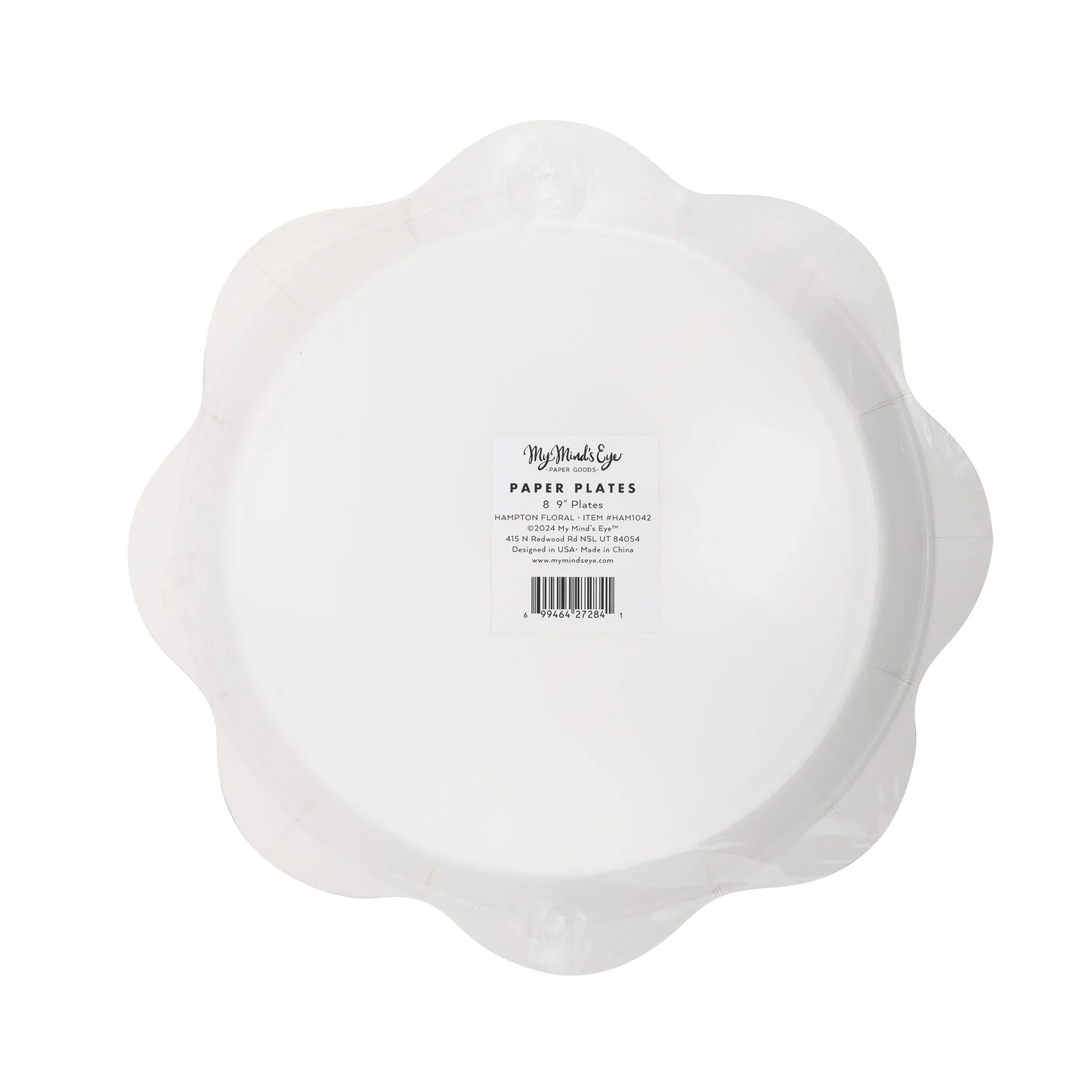 Hamptons Floral Wave Paper Plate - Marcel’s Culinary Experience