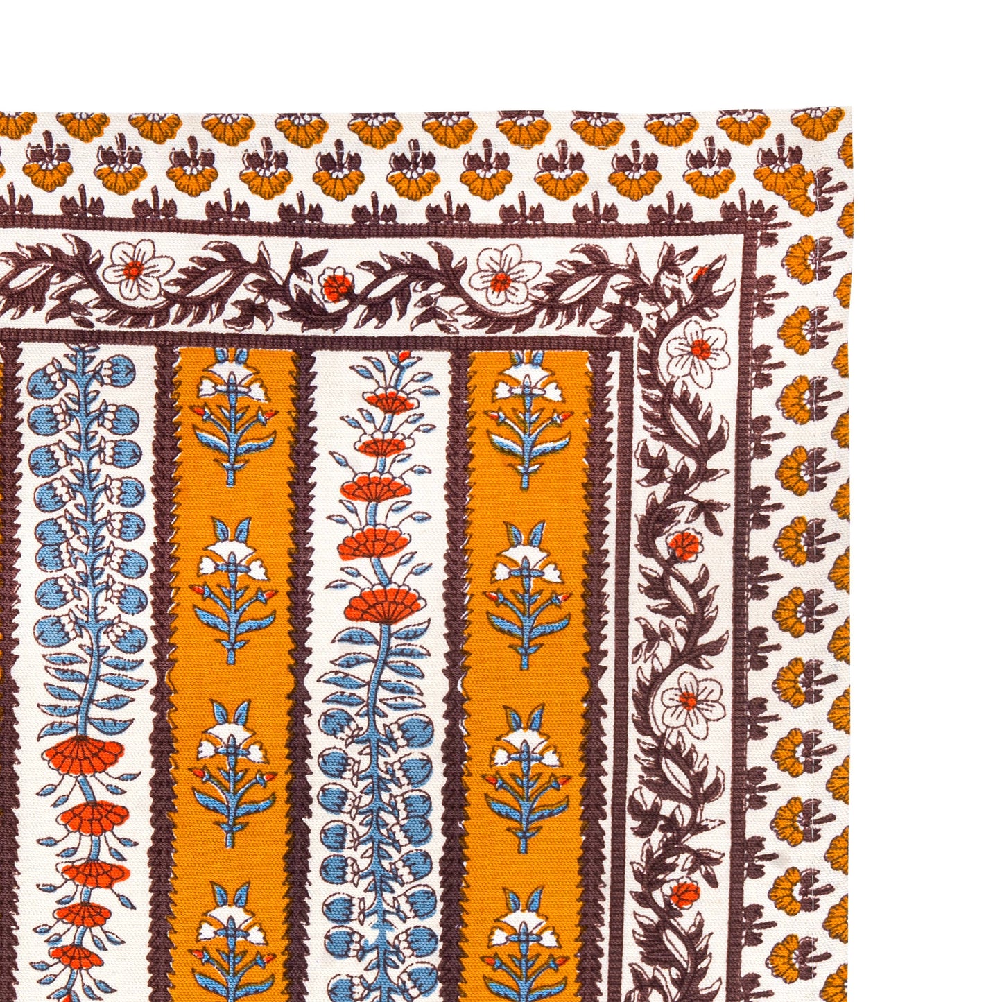 Couleur Nature Avignon Dijon & Blue Tea Towels - Hand-Printed Kitchen Towels