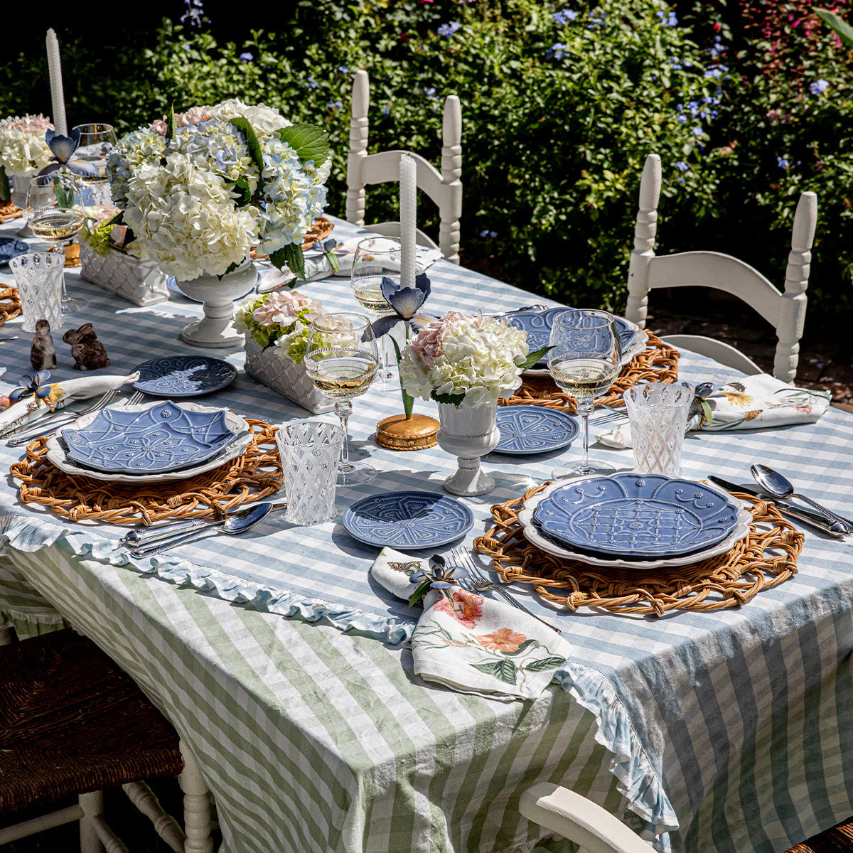 Juliska Jardins du Monde Side/Cocktail Plates Chambray - Set of 4