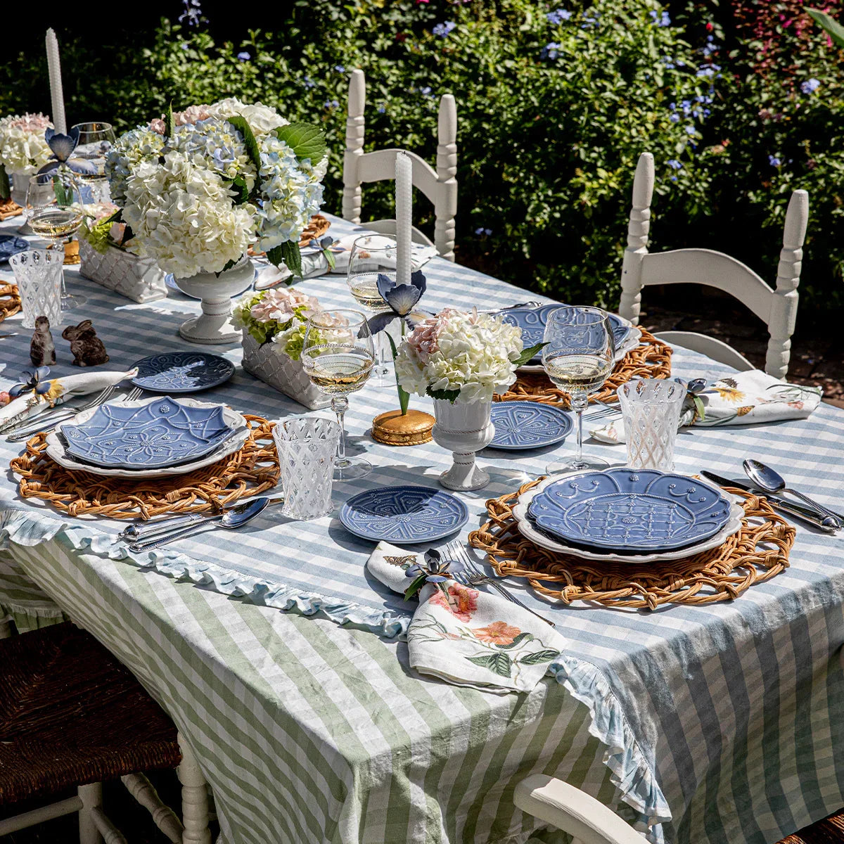 Juliska Jardins du Monde Side/Cocktail Plates Chambray - Set of 4