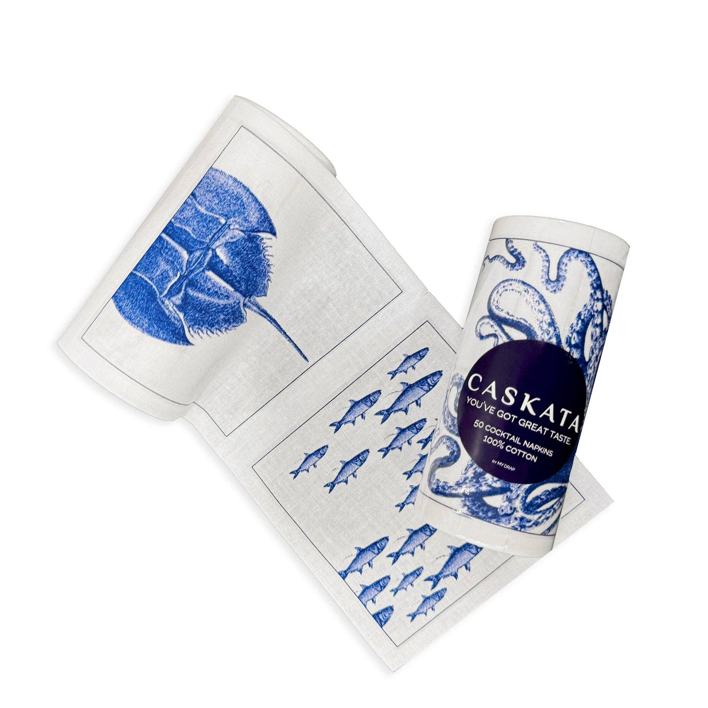 Caskata Coastal Cocktail Napkin Roll