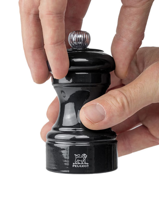 Peugeot Bistro Pepper Mill Black Lacquer Painted Wood - 4"