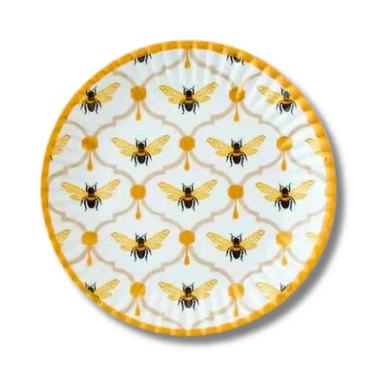 Busy Bees Paper Plate Melamine 6 - Set of 4