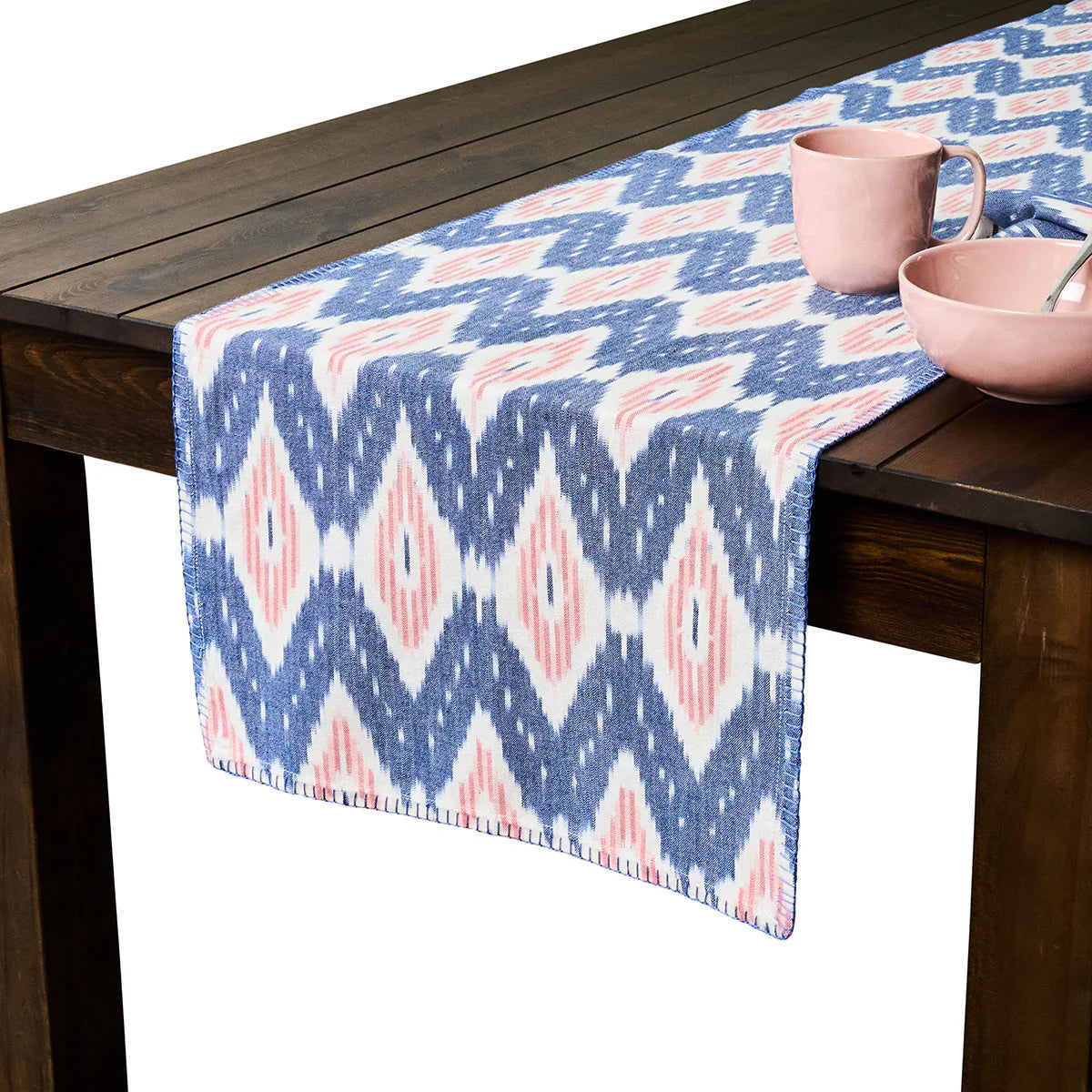 Juliska Ikat Cotton Table Runner - 18" x 90"