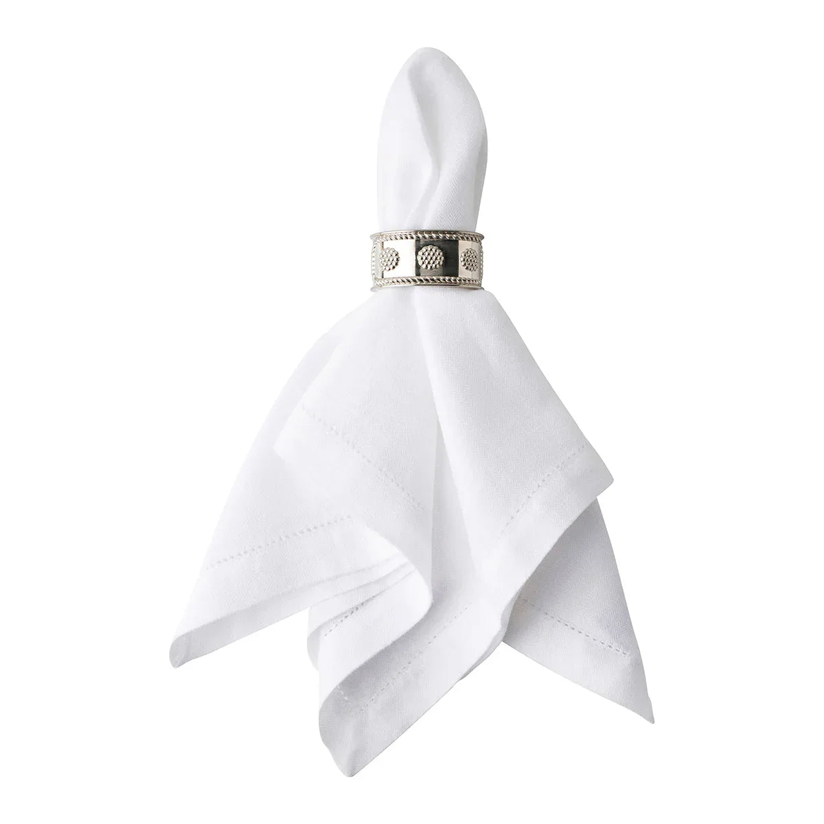 Juliska Berry & Thread Silver Napkin Ring, Set of 4 - Marcel’s Culinary Experience