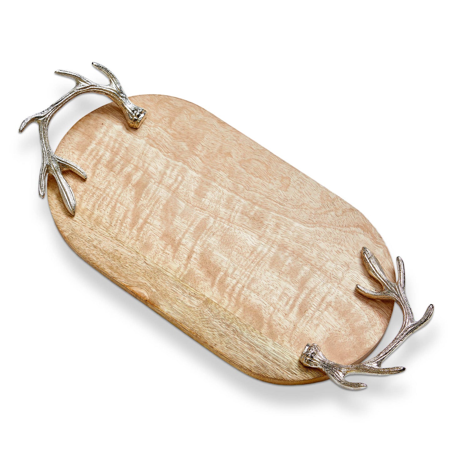 Natural Mango Wood Antler Serving Board Christmas