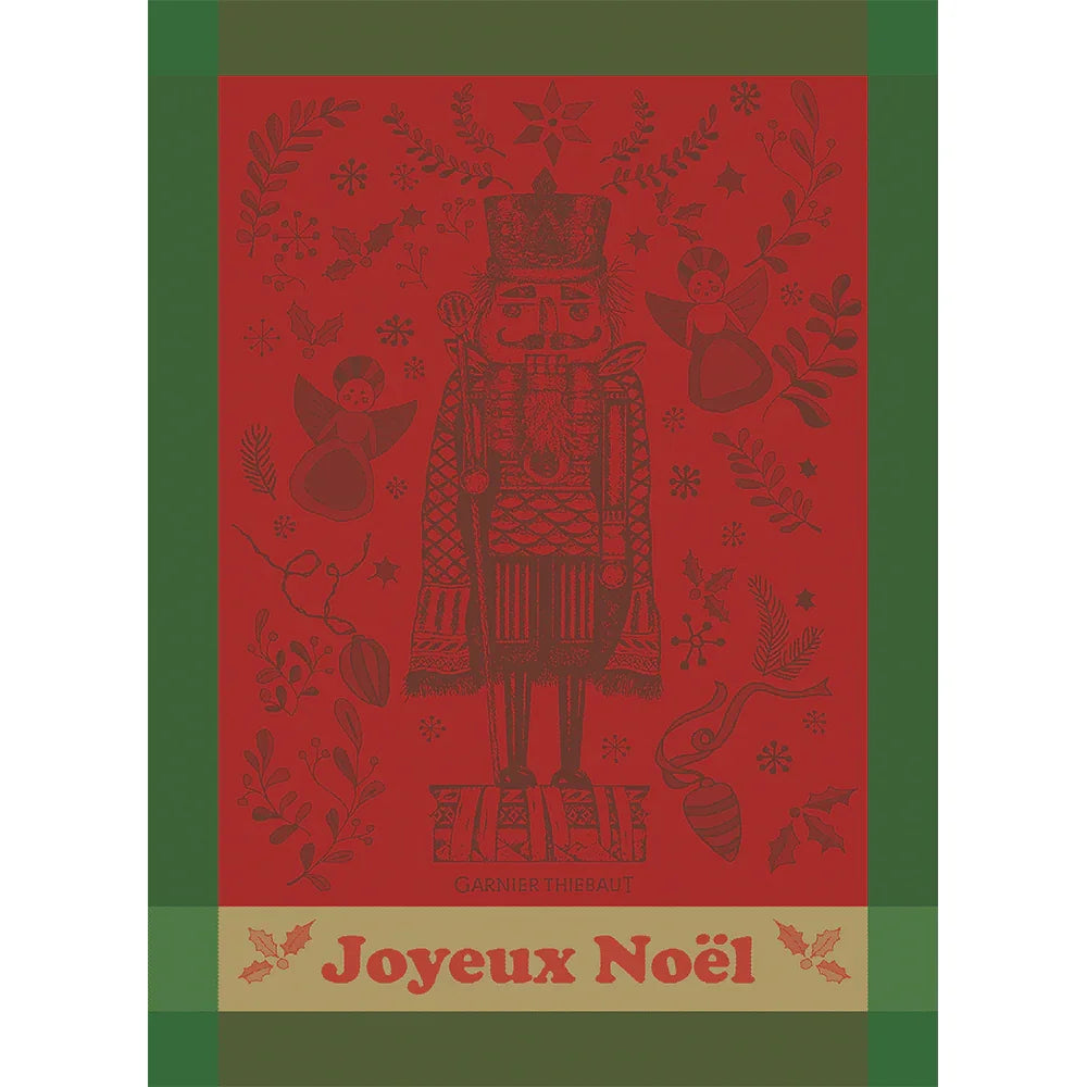 Garnier Thiebaut Casse Noisette Noel Rouge Jacquard Kitchen Towel - Marcel’s Culinary Experience