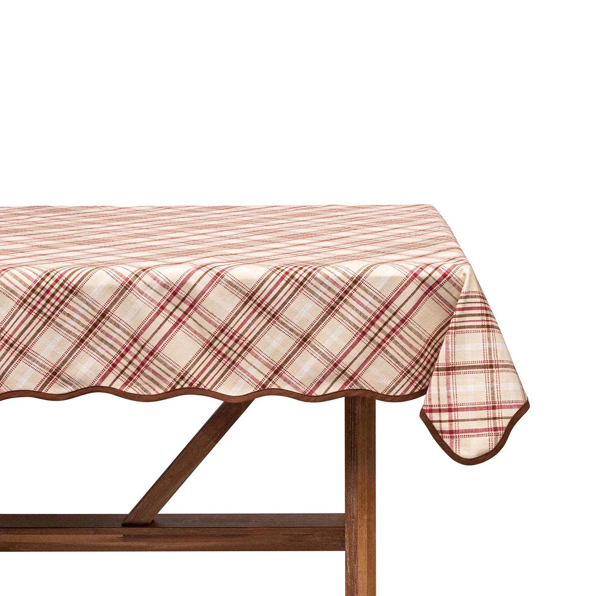 Juliska Harvest Tartan 52" Square Tablecloth