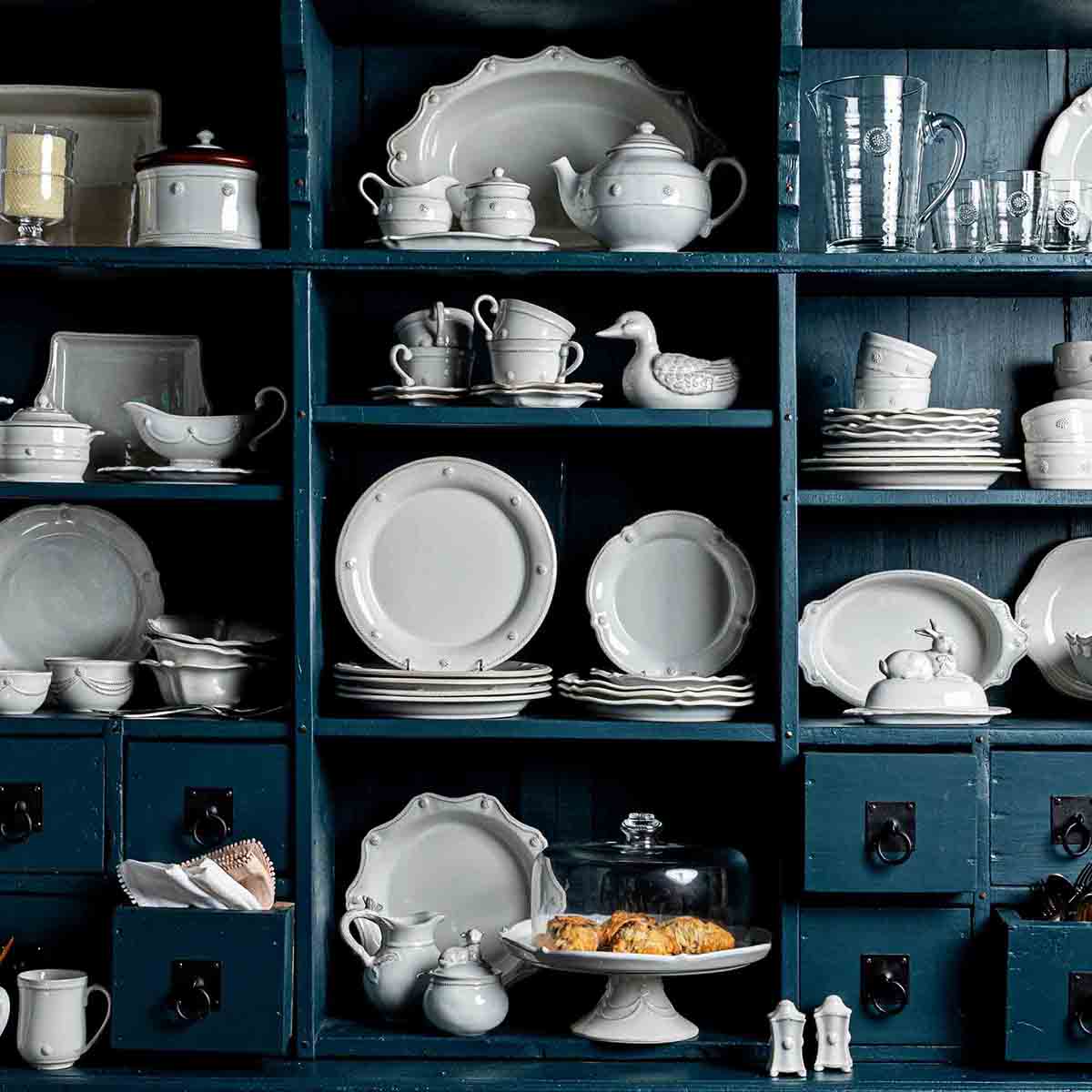 Juliska Berry & Thread Side/Cocktail Plate - Whitewash