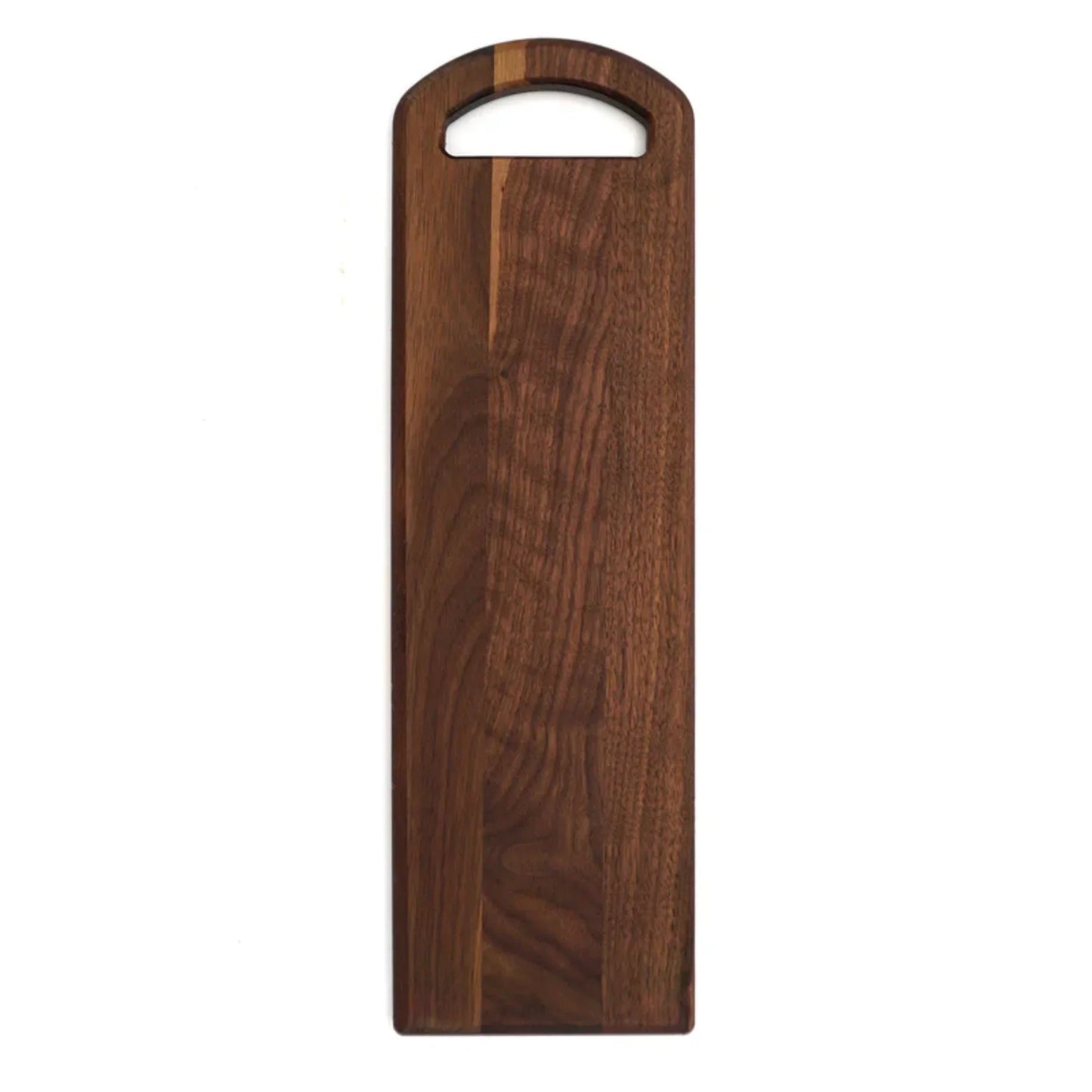 JK Adams Walnut Serving Board with Oval Handle - 20" x 6" - Marcel’s Culinary Experience