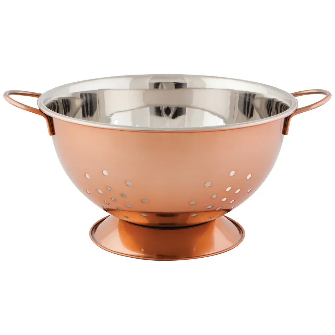 Steel Rose Gold Colander Large - Marcel’s Culinary Experience
