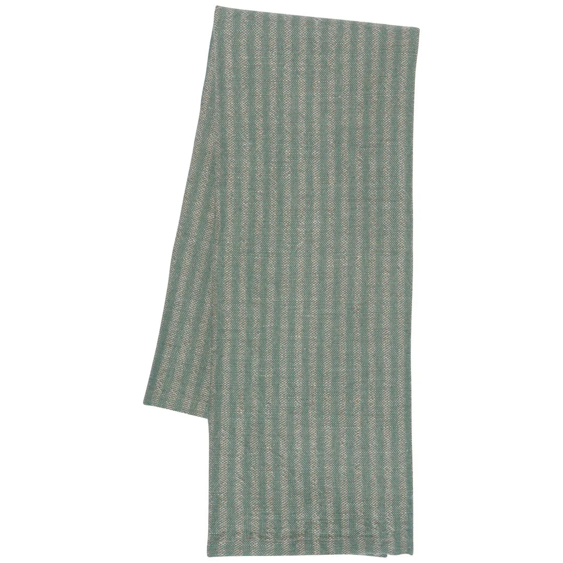 Jade Stripe Linen-Cotton Dishtowel