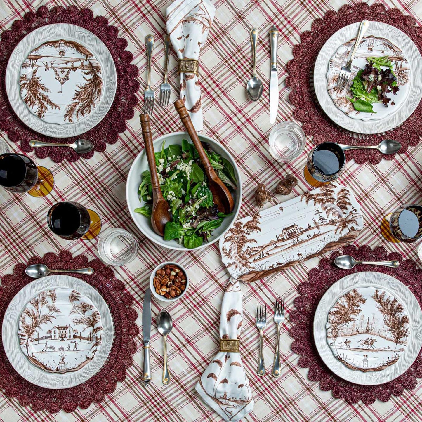 Juliska Country Estate Harvest Party Plate Assorted Set/4 - Sepia - Marcel’s Culinary Experience