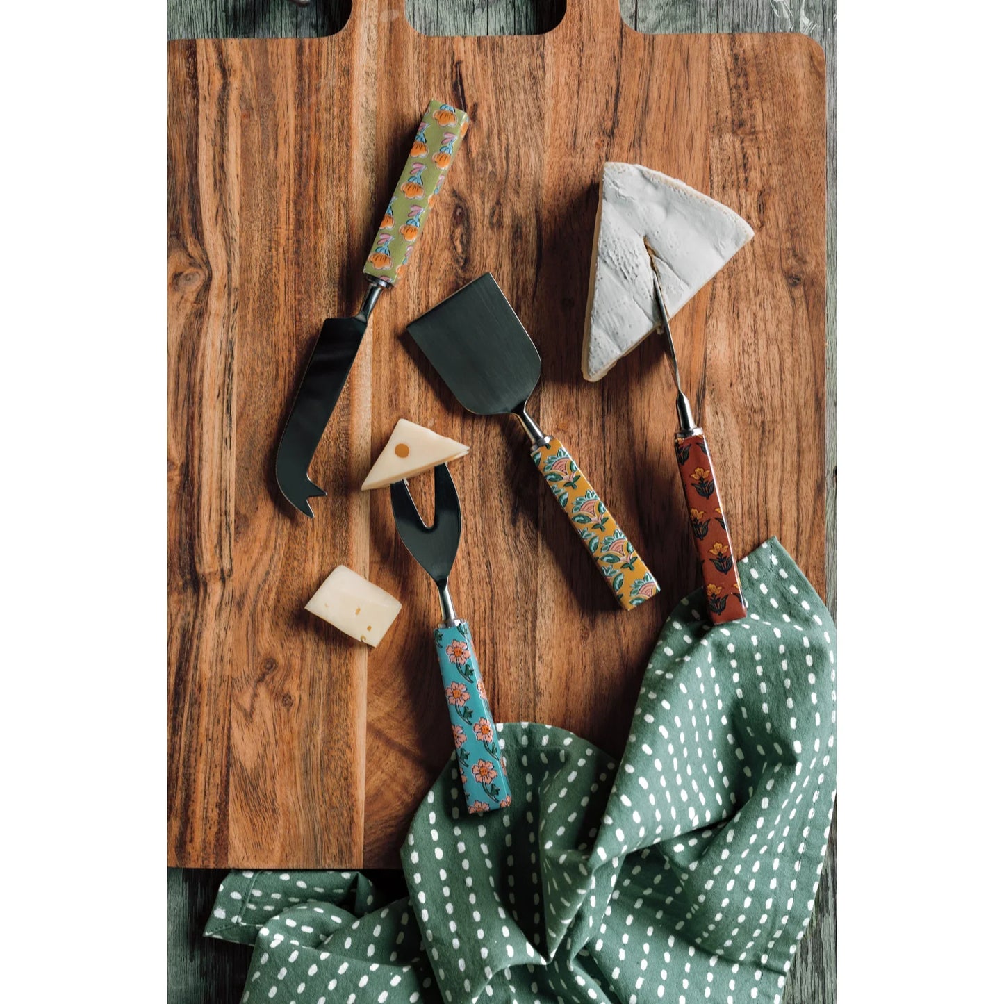 Mosaic Cheese Knives Set of 4 - Marcel’s Culinary Experience