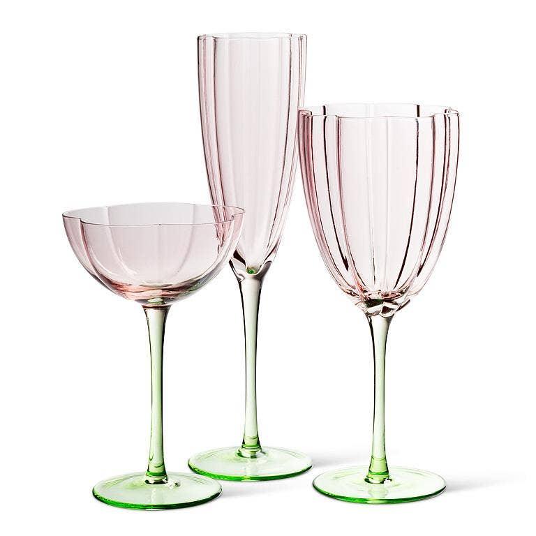 Flower Look Flute-10"H(8oz)