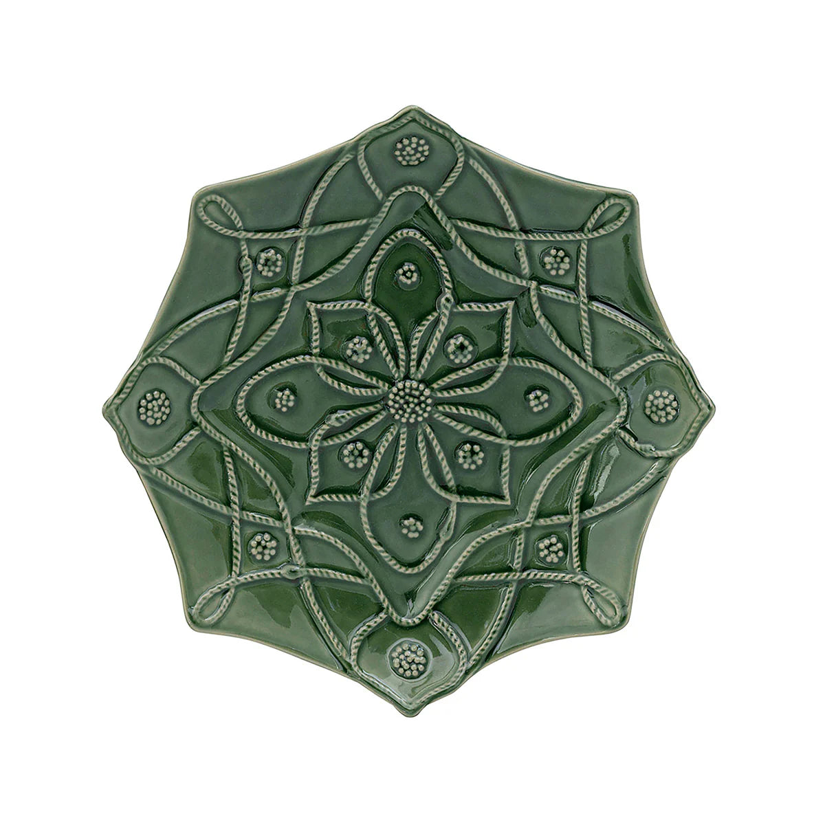 Juliska Jardins Du Monde Dessert/Salad Plate Assorted Set of 4 - Basil