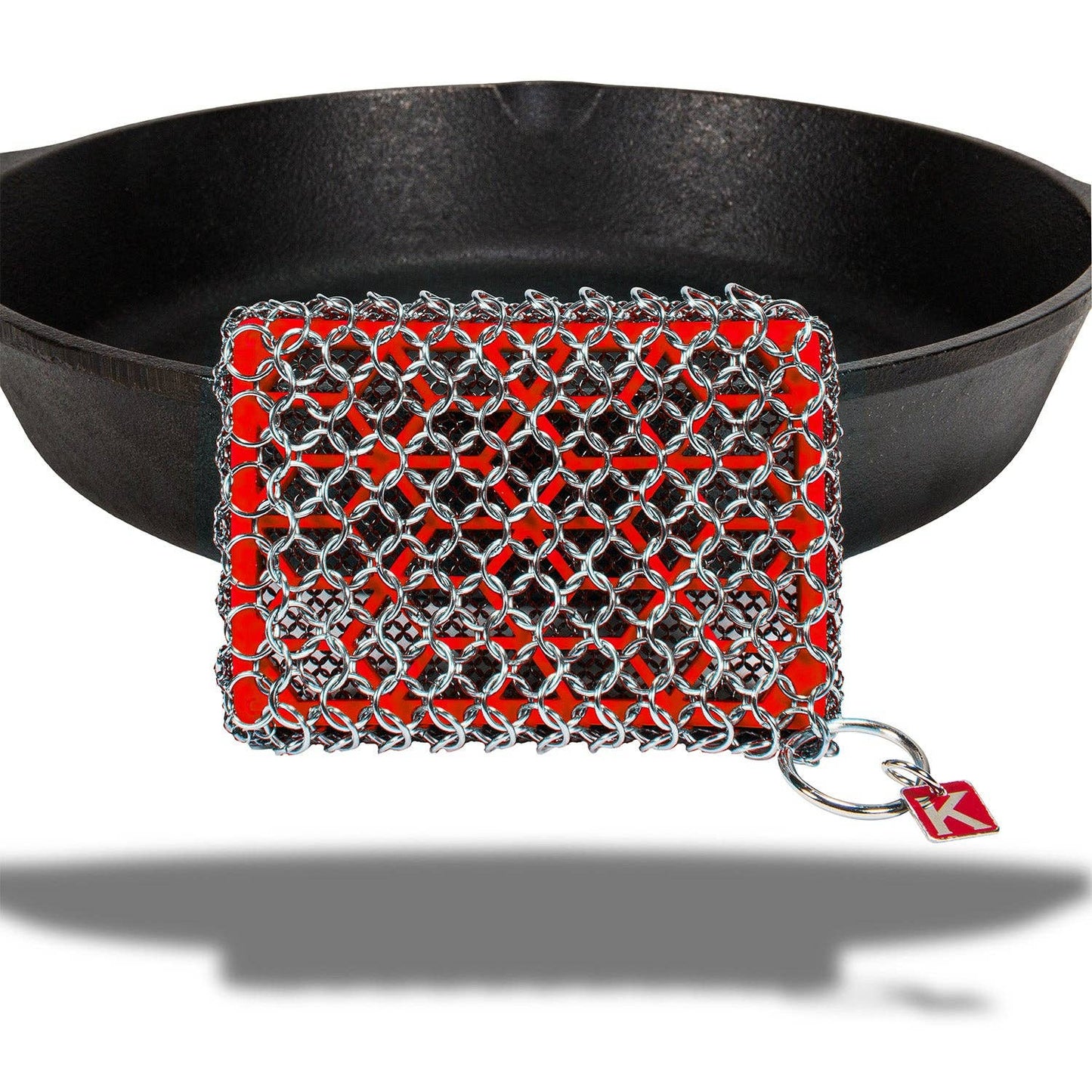 Dry Rub Chainmail Combo Scrubber with Silicone Core