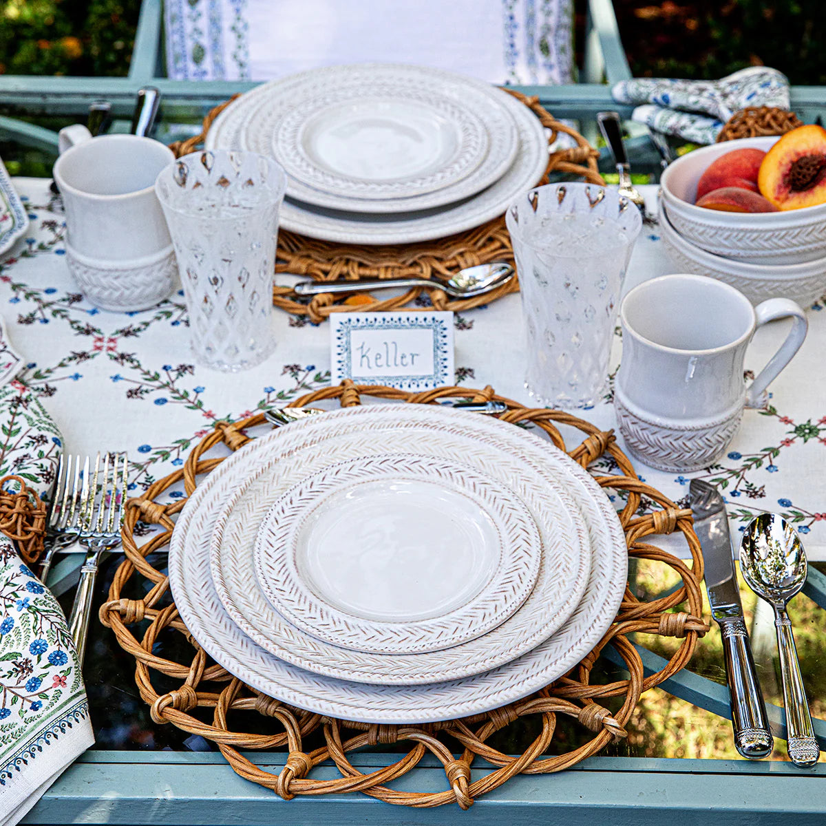 Juliska Le Panier Dessert/Salad Plate - Whitewash