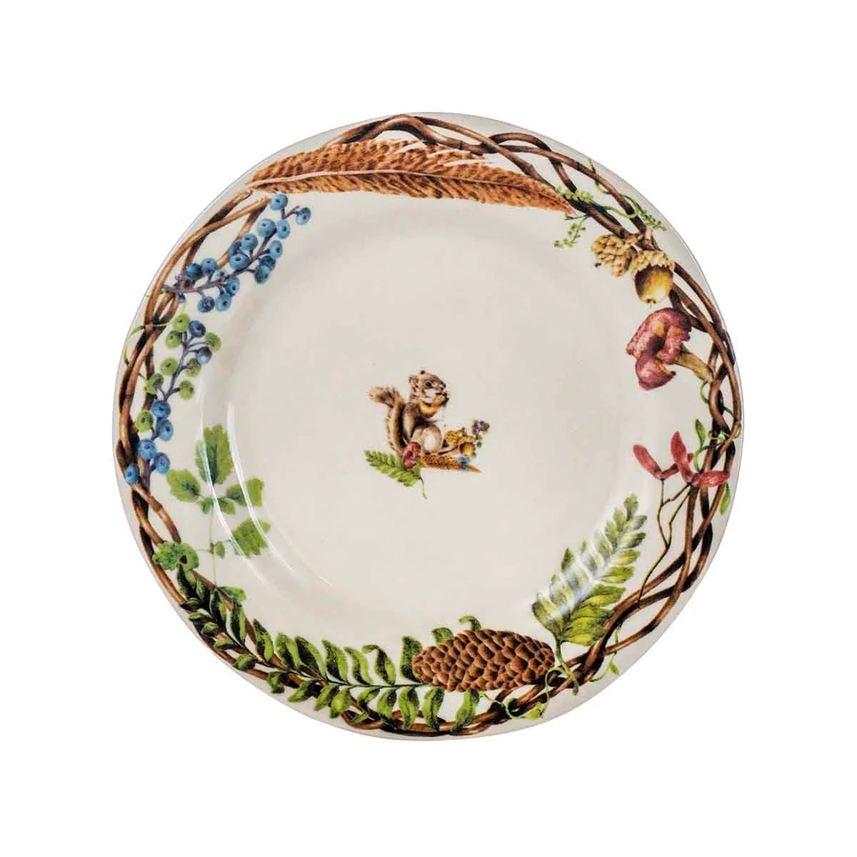 Juliska Forest Walk Animal Dessert/Salad Plates, Set of 4